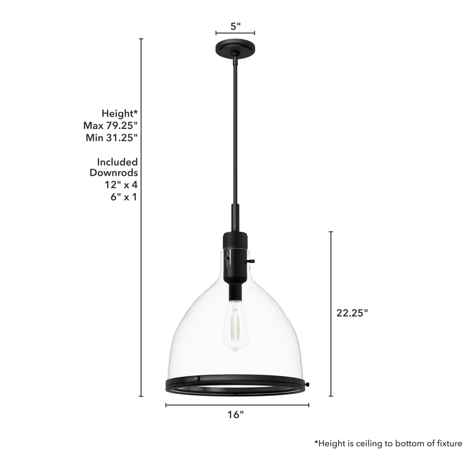 Van Nuys 1 Light Pendant 16 inch 10 Van Nuys 1 Light Pendant 16 inch