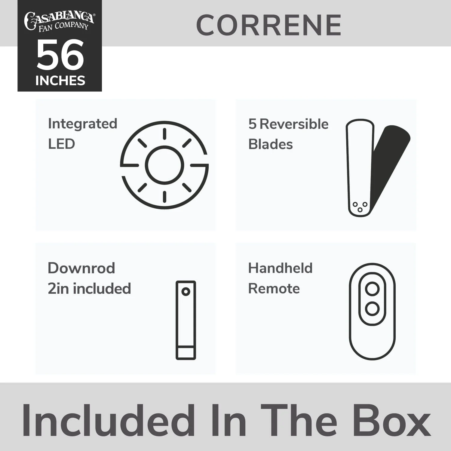 Correne with LED Light 56 inch 8 Correne with LED Light 56 inch