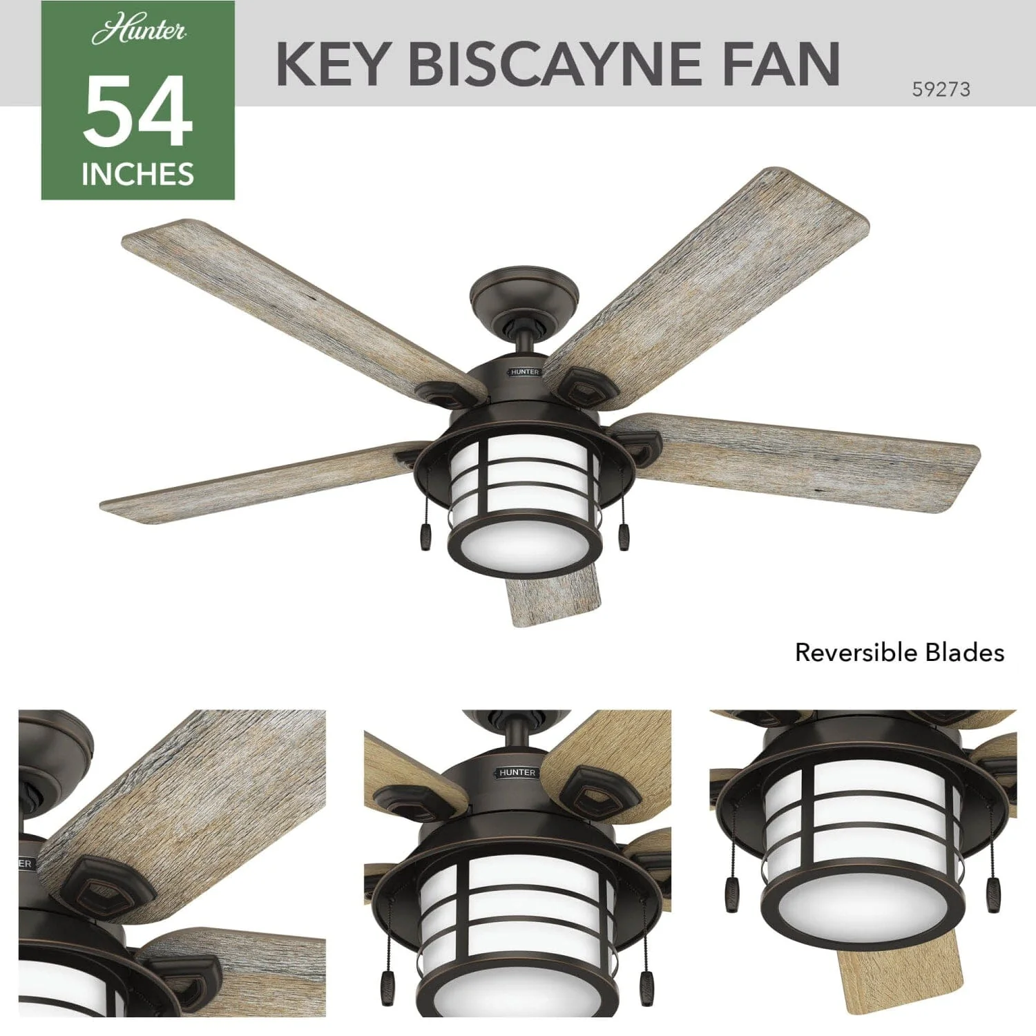 Key Biscayne Outdoor with Light 54 inch 5 Key Biscayne Outdoor with Light 54 inch