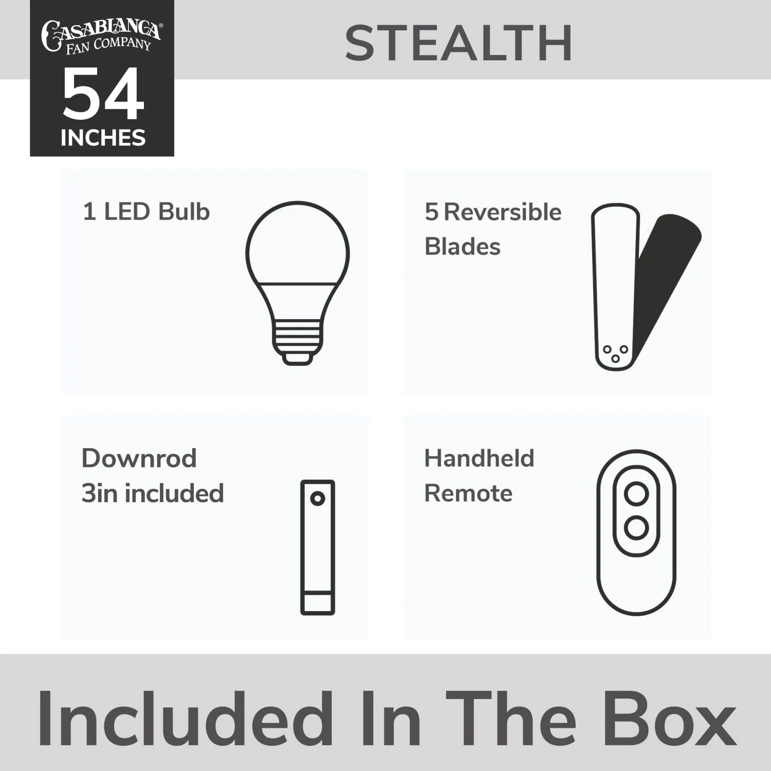 Stealth DC with LED Light 54 inch 15 Stealth DC with LED Light 54 inch