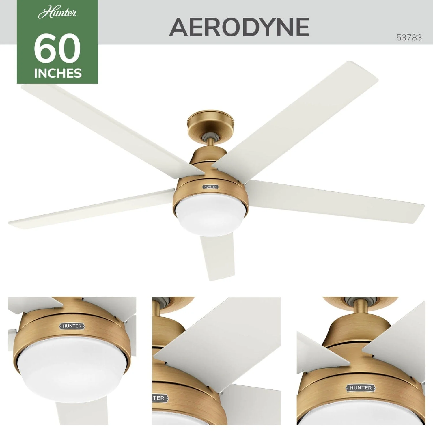 Aerodyne Indoor Smart Fan Energy Star with LED and Reversible Blades and Remote 60 inch 7 Aerodyne Indoor Smart Fan Energy Star with LED and Reversible Blades and Remote 60 inch