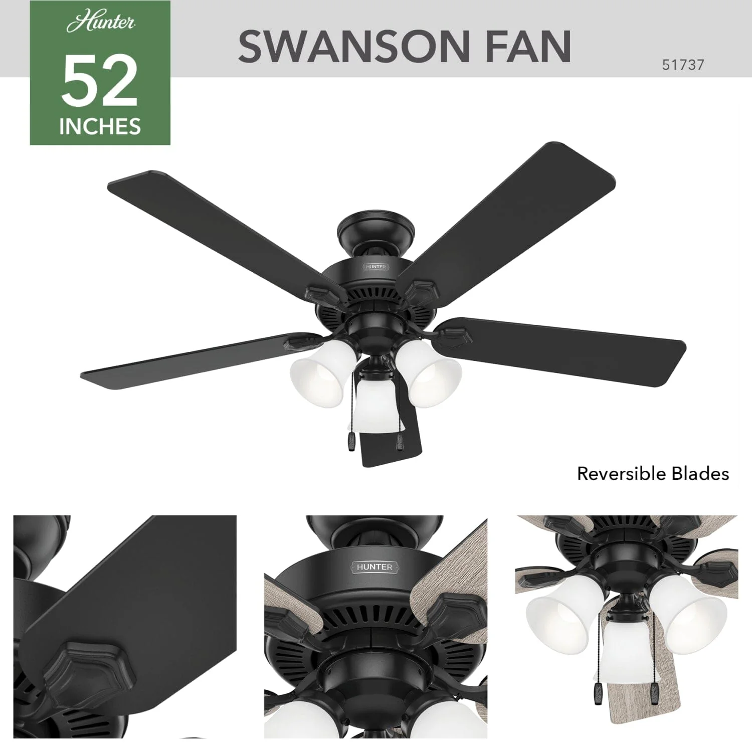 Swanson with LED Light 52 inch 10 Swanson with LED Light 52 inch