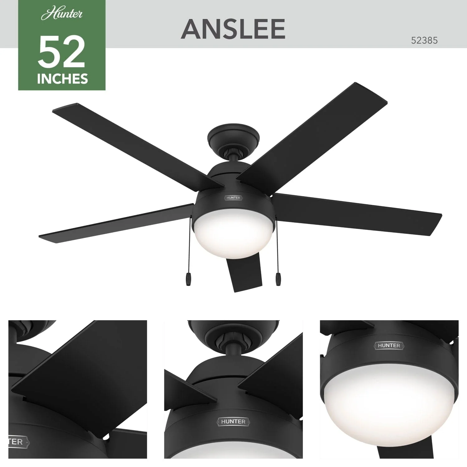 Anslee with LED Light 52 inch 8 Anslee with LED Light 52 inch