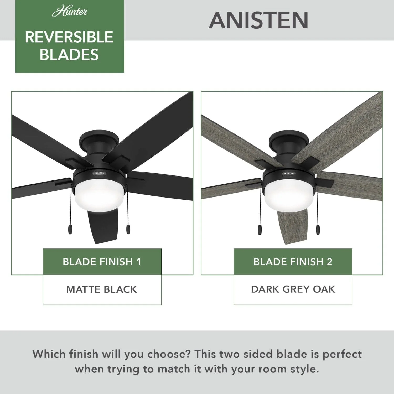 Anisten Low Profile with LED Light 52 inch 32 Anisten Low Profile with LED Light 52 inch