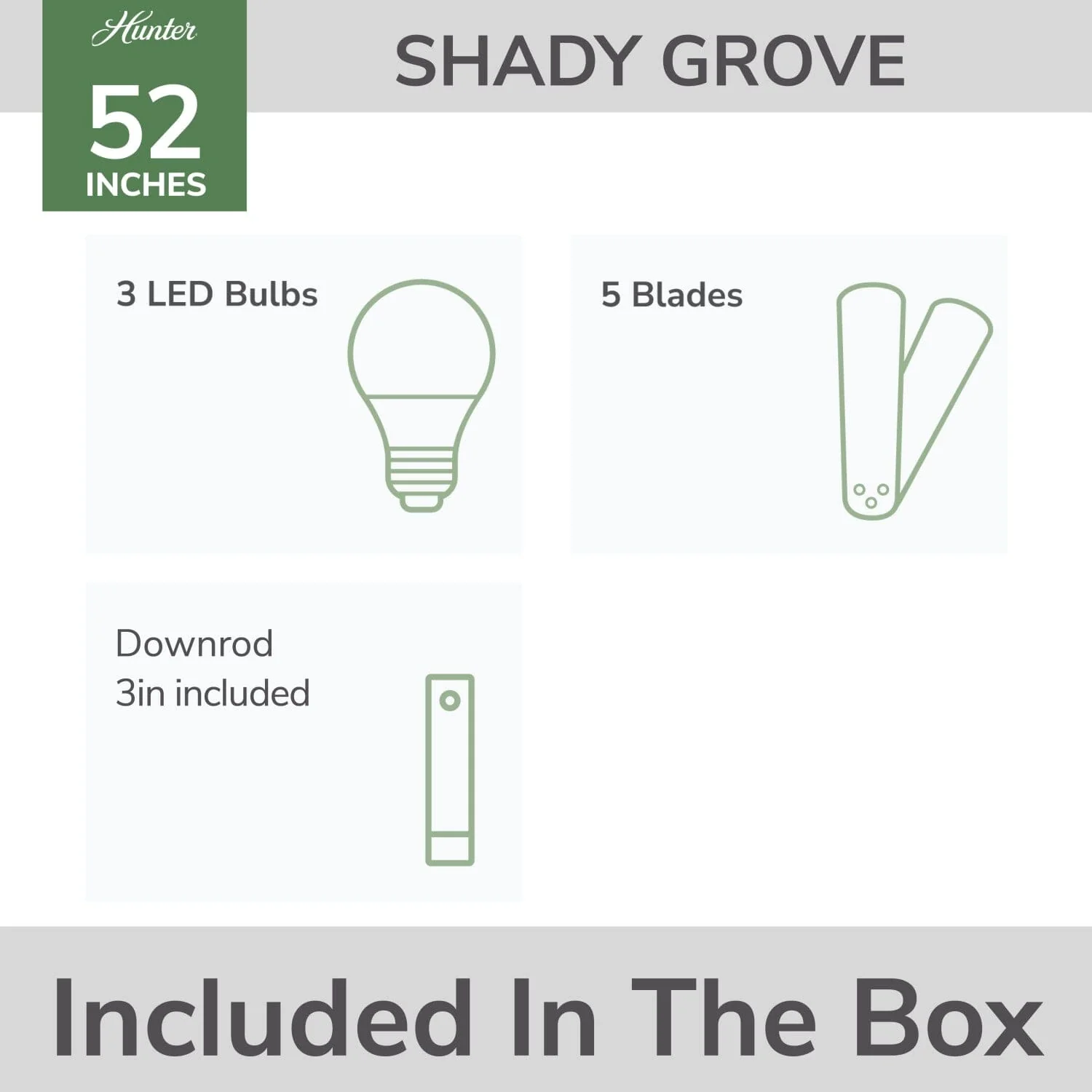 Shady Grove with 3 lights 52 inch 23 Shady Grove with 3 lights 52 inch
