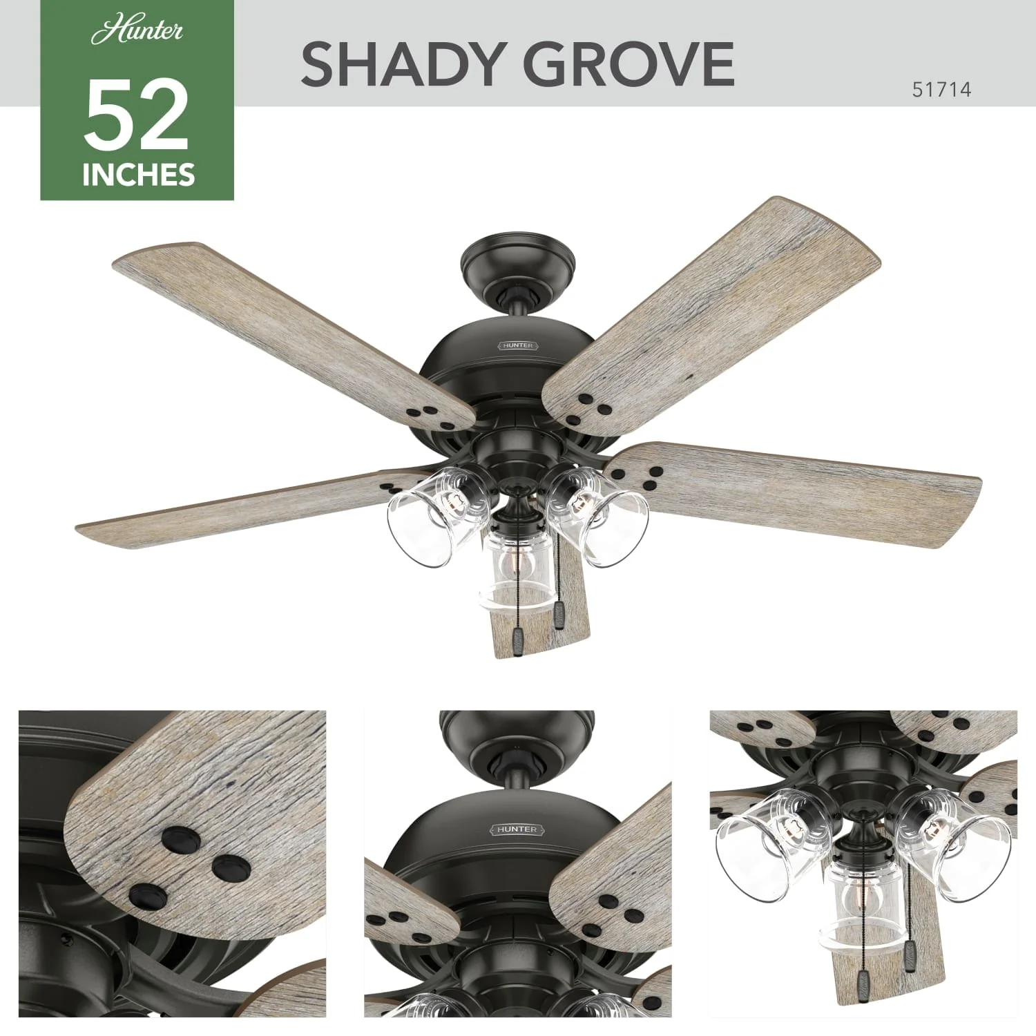 Shady Grove with 3 lights 52 inch 7 Shady Grove with 3 lights 52 inch
