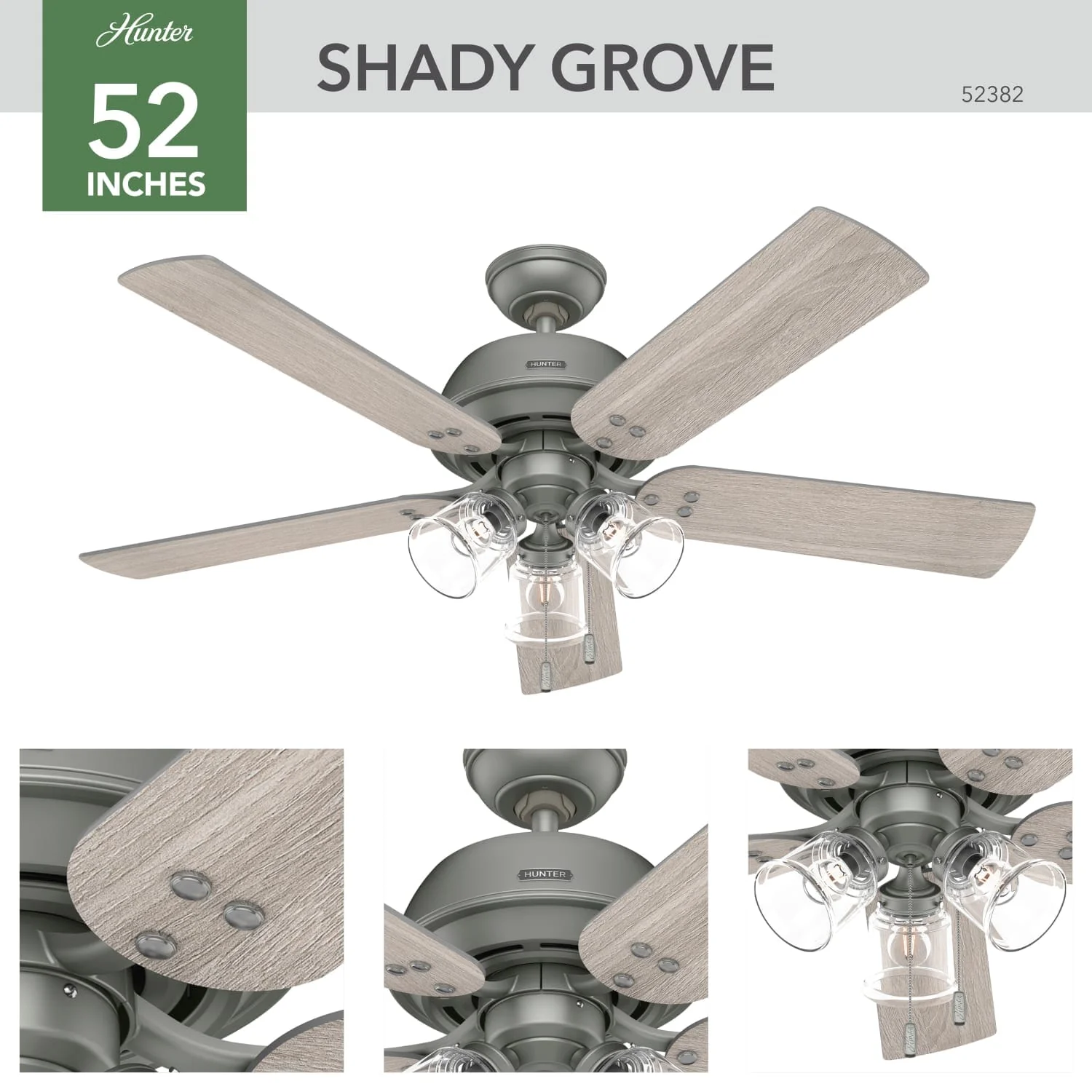Shady Grove with 3 lights 52 inch 8 Shady Grove with 3 lights 52 inch