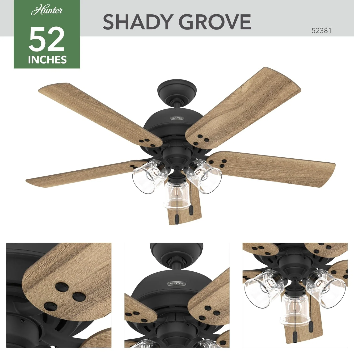 Shady Grove with 3 lights 52 inch 9 Shady Grove with 3 lights 52 inch