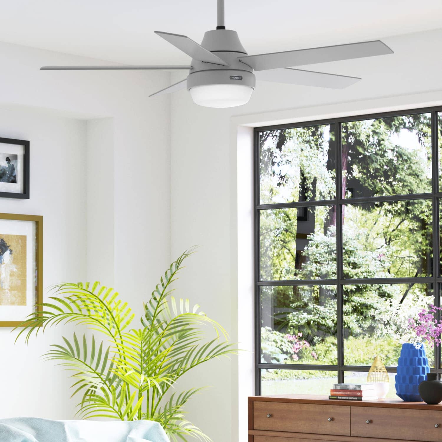 Aerodyne Indoor Smart Fan with LED Light 52 inch with Remote 94 Aerodyne Indoor Smart Fan with LED Light 52 inch with Remote