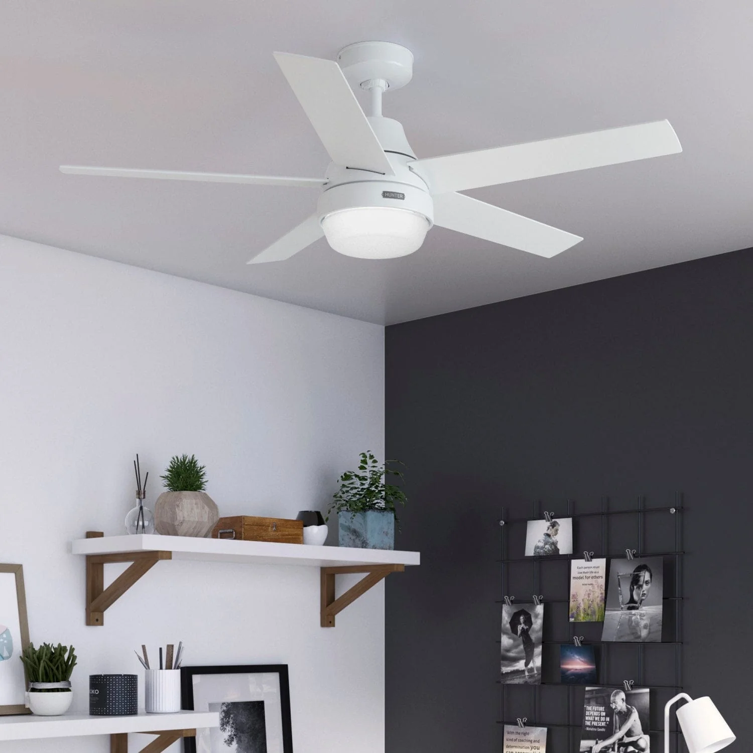 Aerodyne Indoor Smart Fan with LED Light 52 inch with Remote 95 Aerodyne Indoor Smart Fan with LED Light 52 inch with Remote