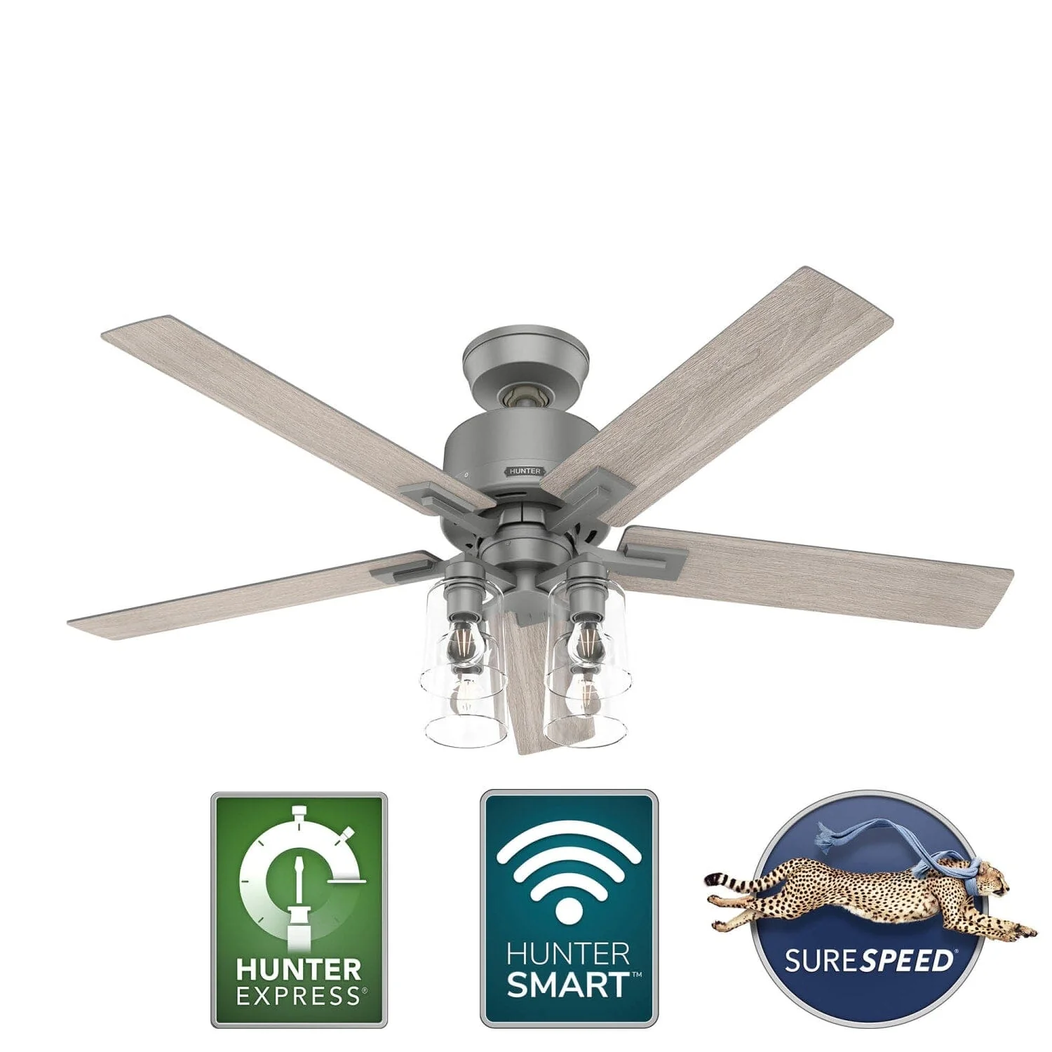Techne Indoor Smart Fan with 4 Lights 52 inch with Remote 49 Techne Indoor Smart Fan with 4 Lights 52 inch with Remote