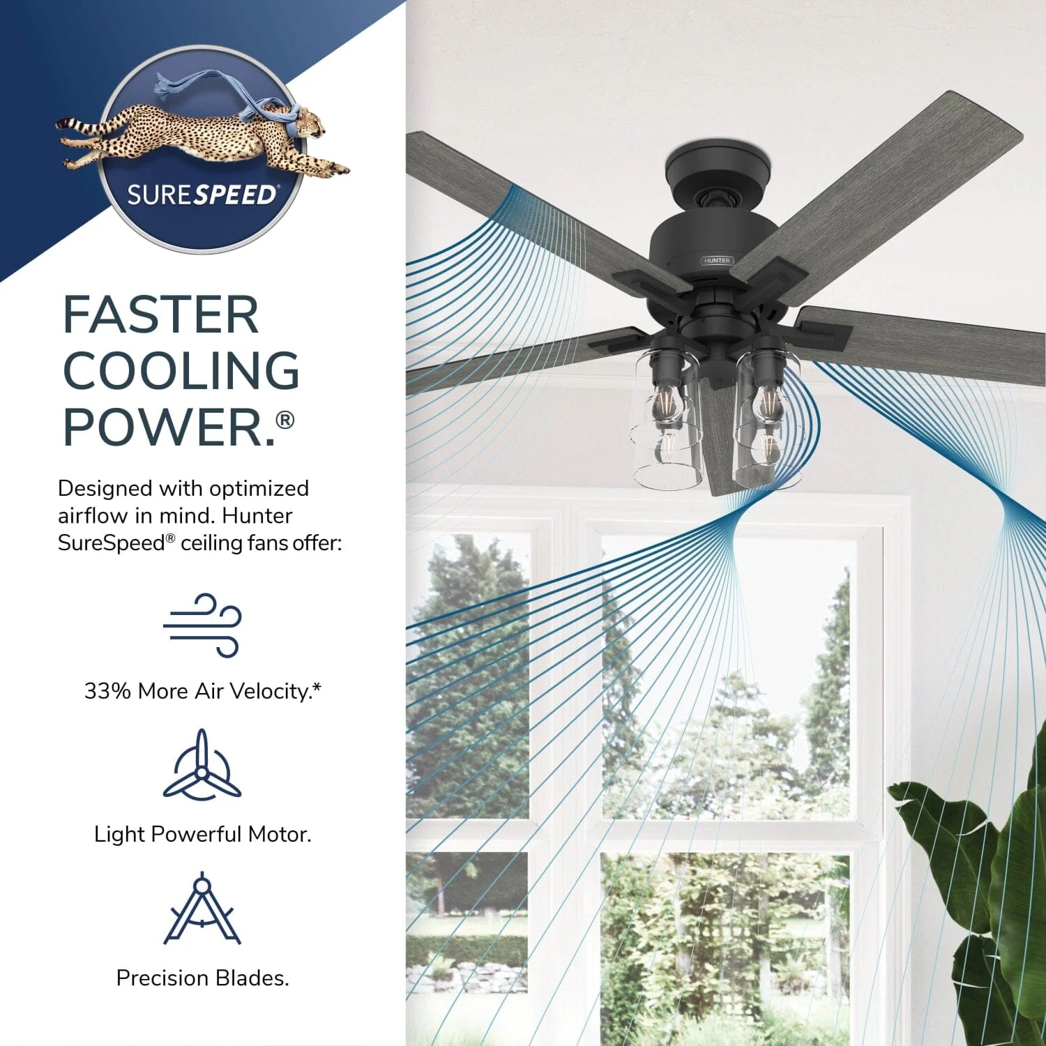 Techne Indoor Smart Fan with 4 Lights 52 inch with Remote 56 Techne Indoor Smart Fan with 4 Lights 52 inch with Remote
