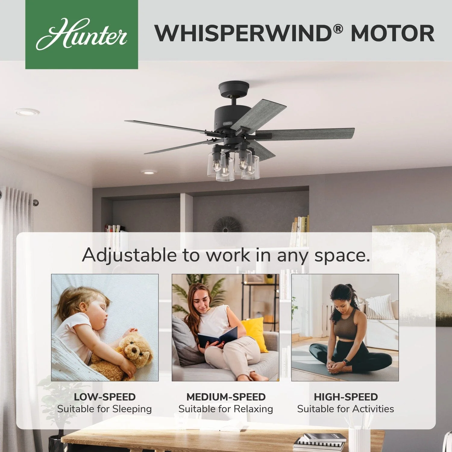 Techne Indoor Smart Fan with 4 Lights 52 inch with Remote 60 Techne Indoor Smart Fan with 4 Lights 52 inch with Remote