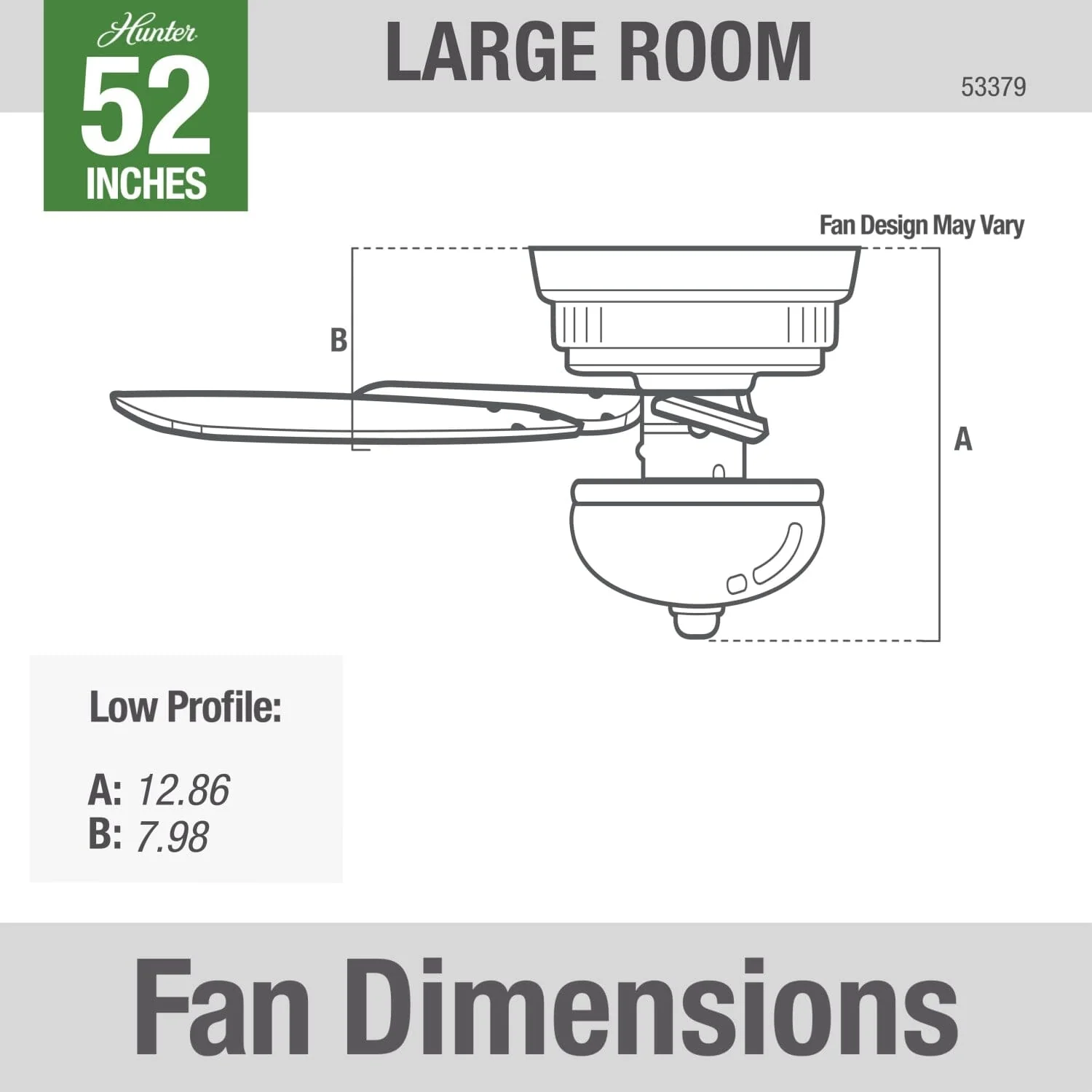 Kenbridge Low Profile with LED Light 52 inch 20 Kenbridge Low Profile with LED Light 52 inch
