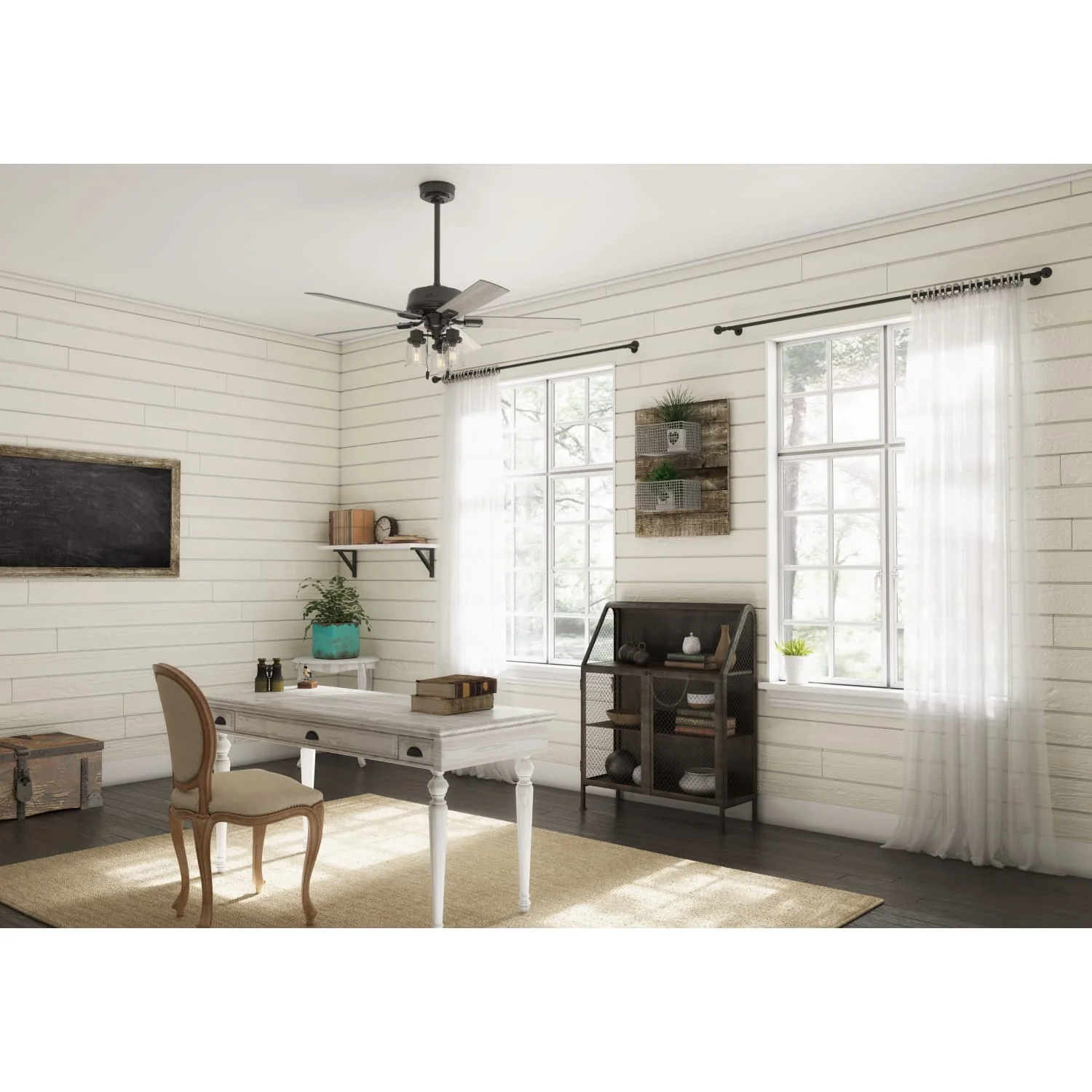 Hartland with LED Light and Pull Chain 52 inch 8 Hartland with LED Light and Pull Chain 52 inch