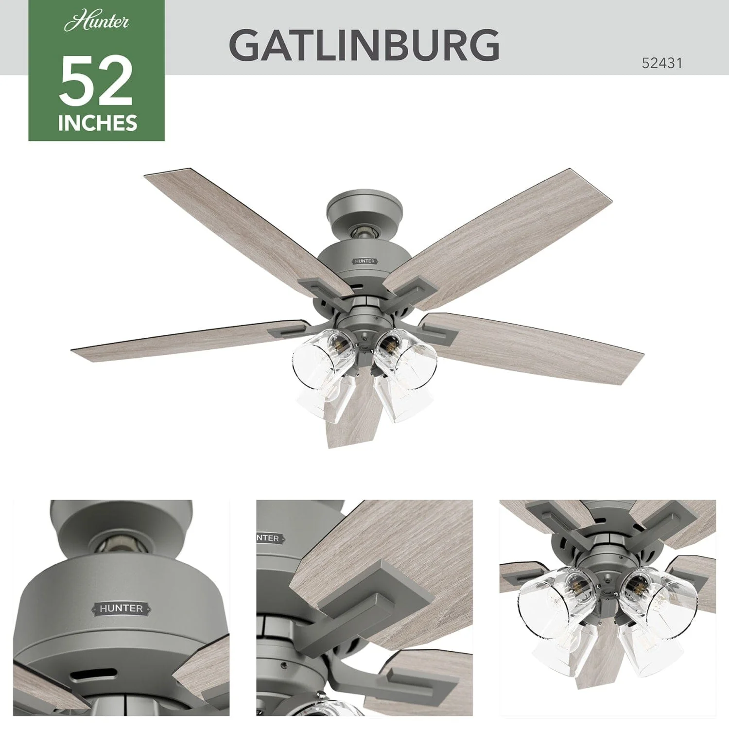 Gatlinburg with 4 Lights 52inch 5 Gatlinburg with 4 Lights 52inch