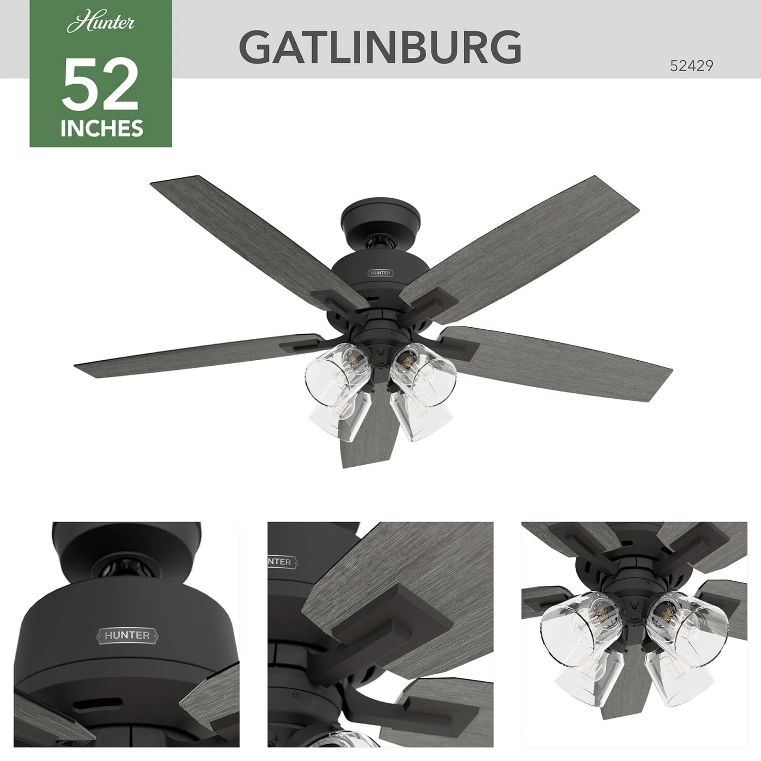 Gatlinburg with 4 Lights 52inch 6 Gatlinburg with 4 Lights 52inch