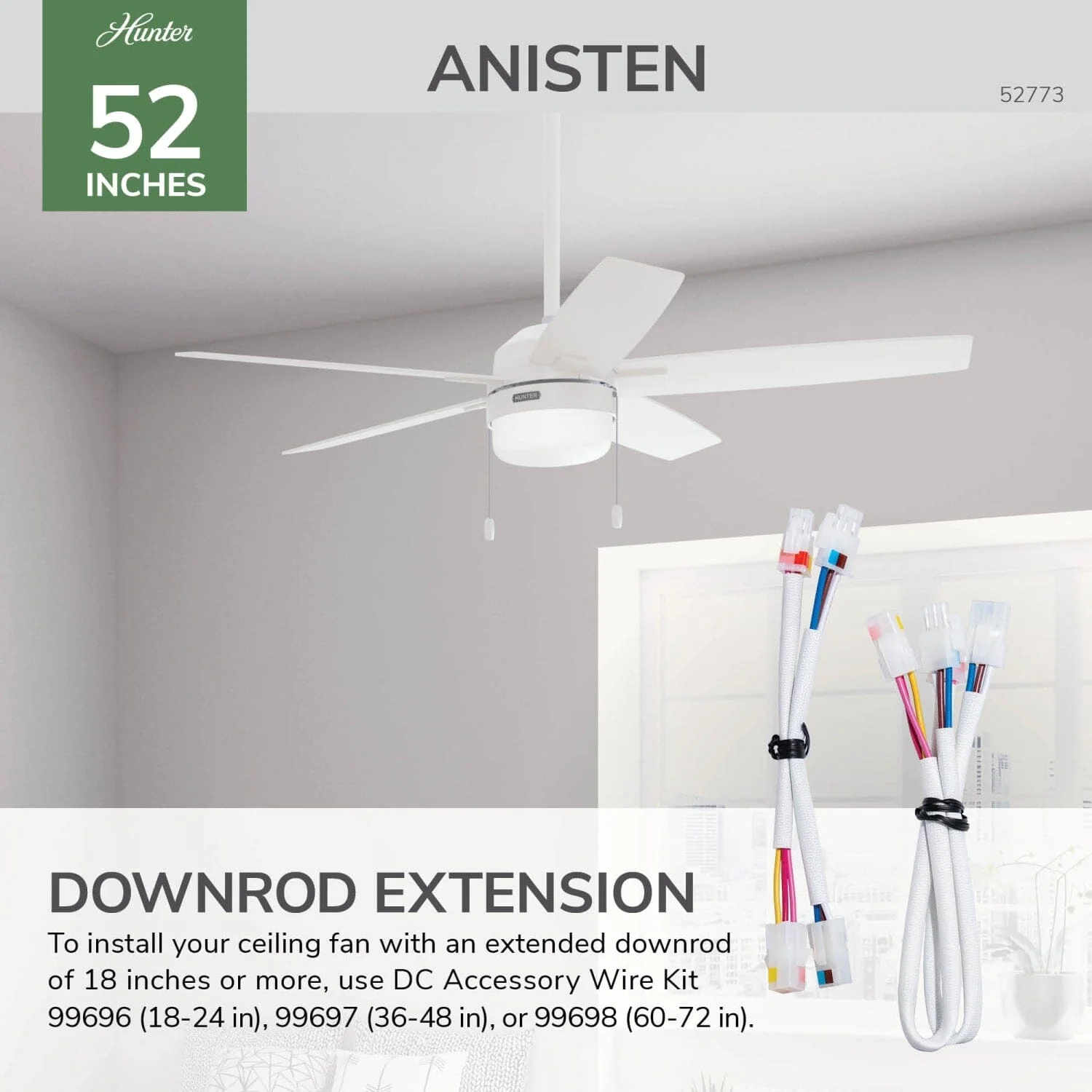 Anisten ENERGY STAR with LED Light 52 inch 38 Anisten ENERGY STAR with LED Light 52 inch