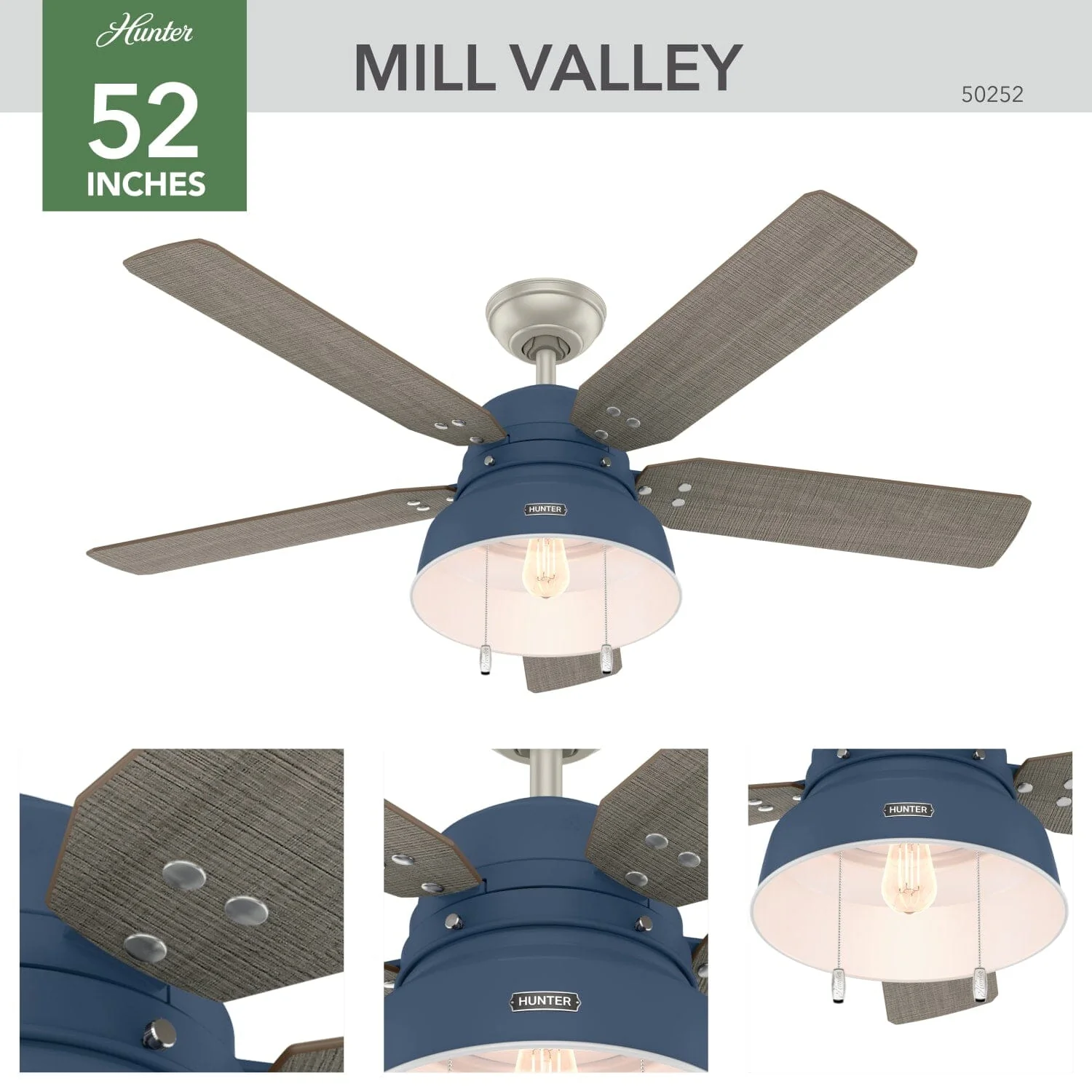 Mill Valley Outdoor with Light 52 inch 6 Mill Valley Outdoor with Light 52 inch
