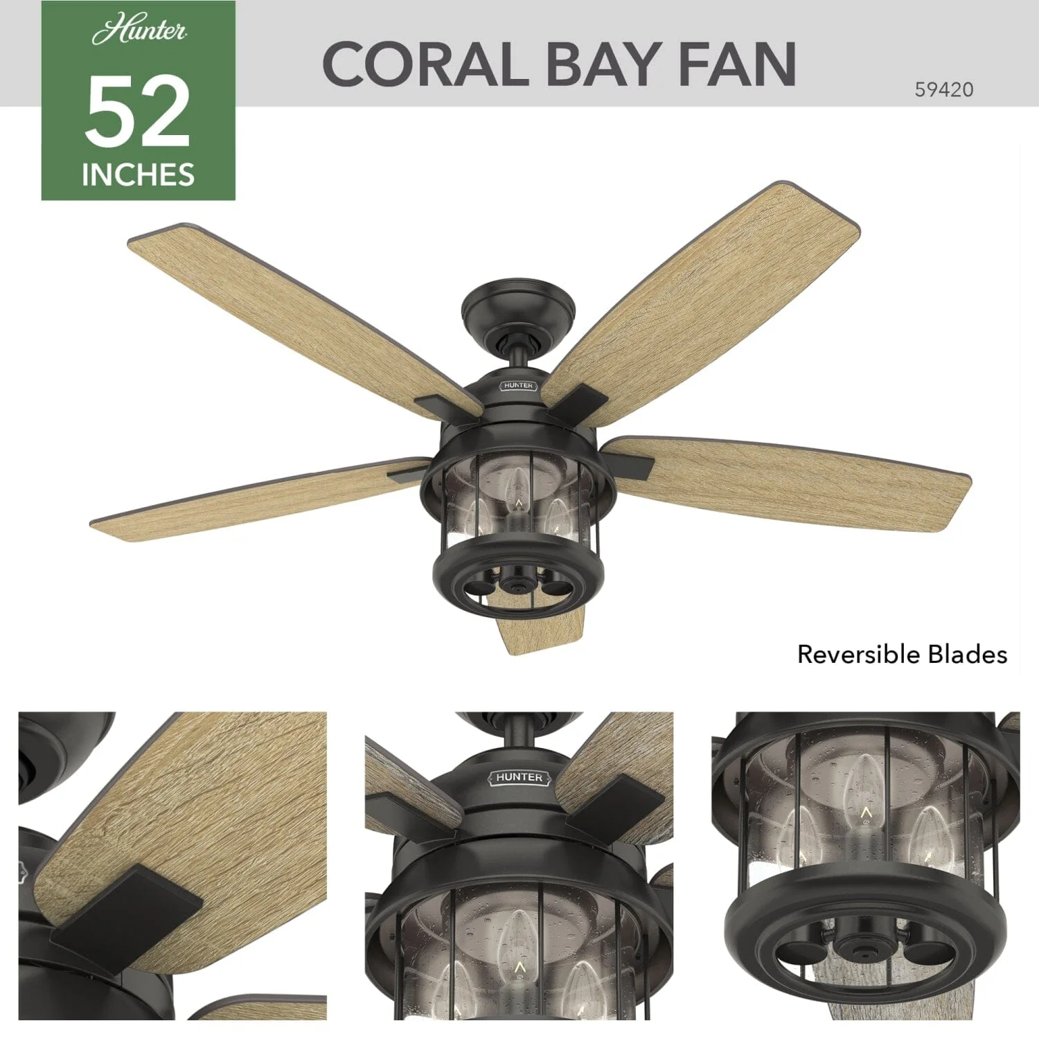 Coral Bay Outdoor with Light 52 inch 2 Coral Bay Outdoor with Light 52 inch