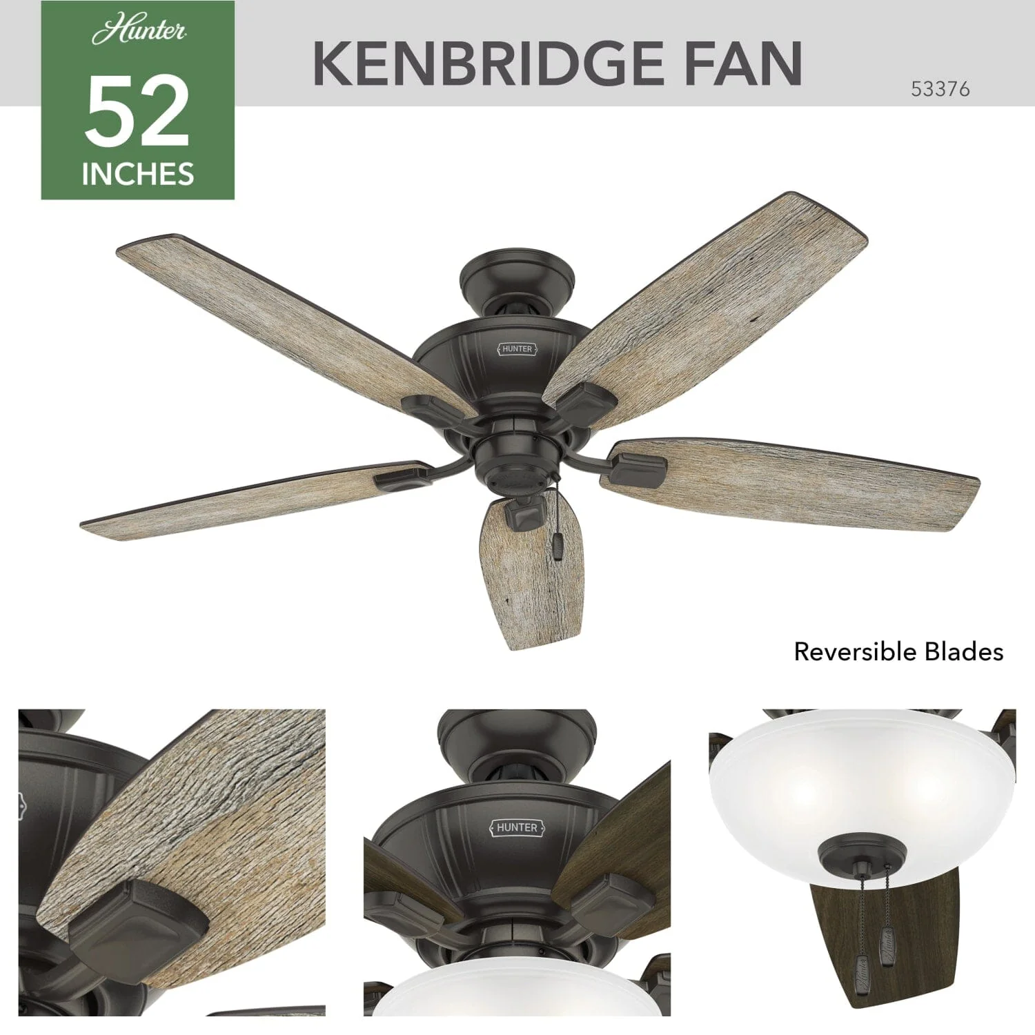Kenbridge with LED Light 52 inch 3 Kenbridge with LED Light 52 inch