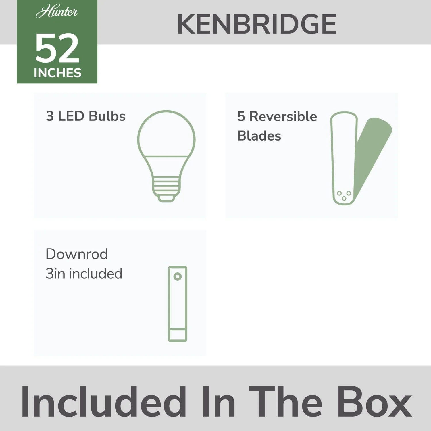 Kenbridge with LED Light 52 inch 8 Kenbridge with LED Light 52 inch