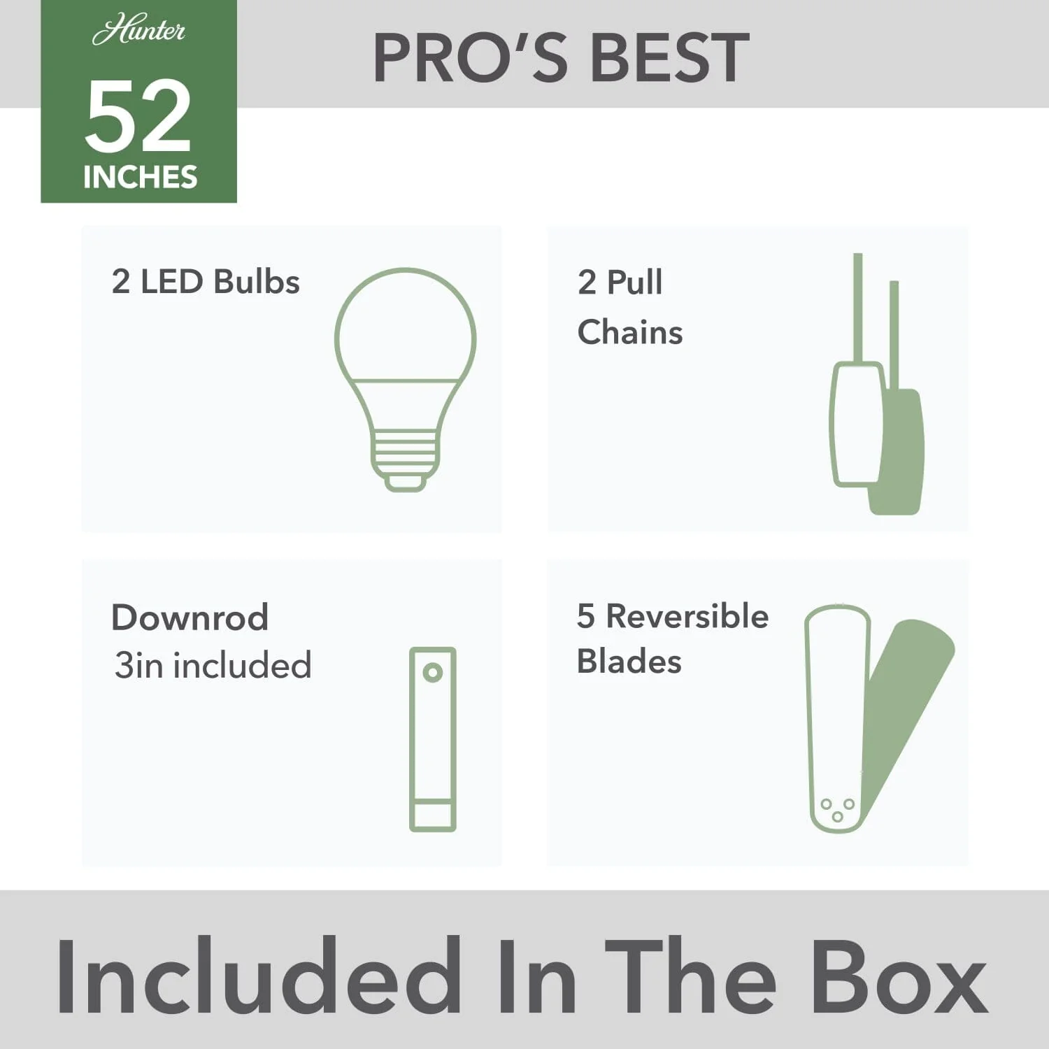 Pro's Best ENERGY STAR DC with Light 52 inch 27 Pro's Best ENERGY STAR DC with Light 52 inch