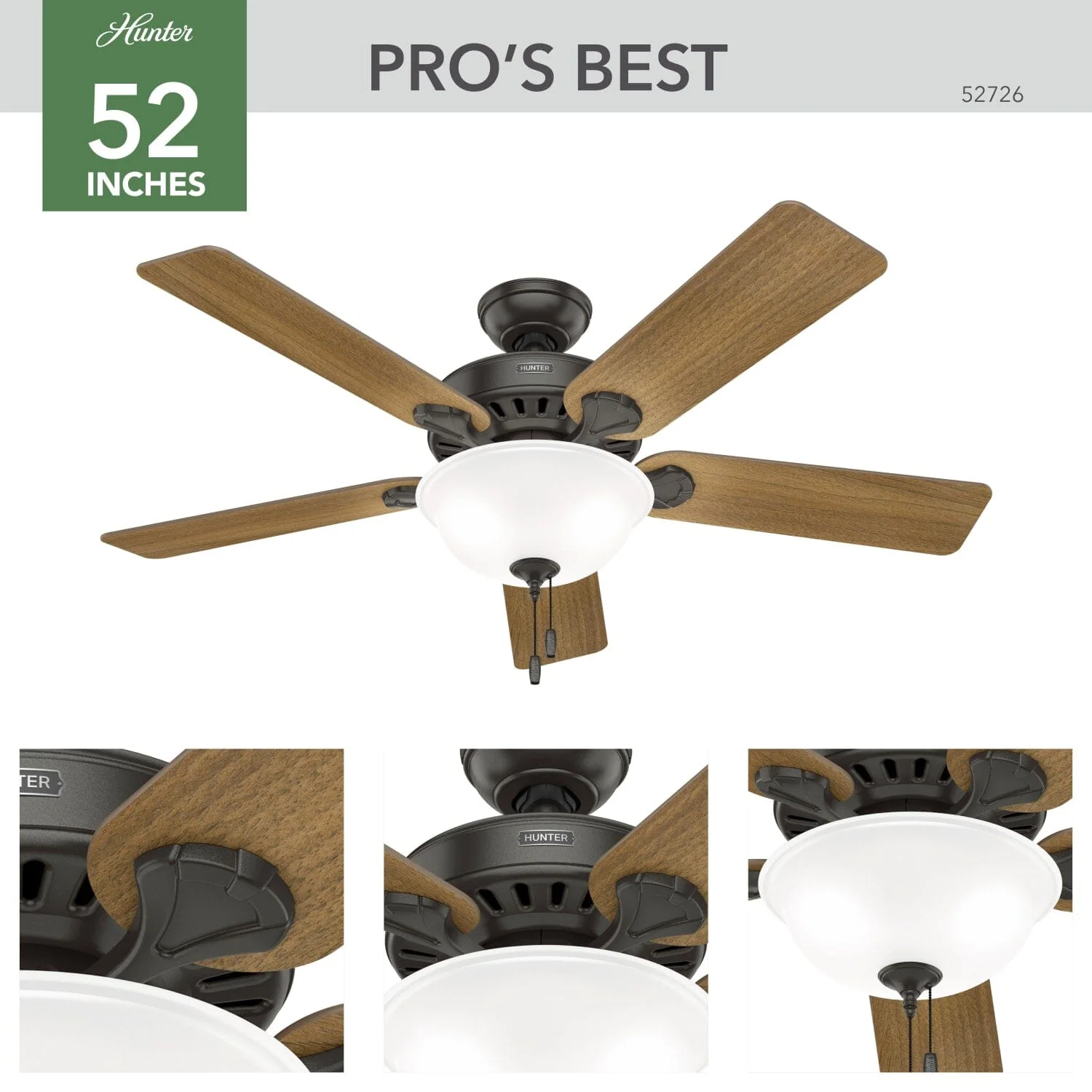 Pro's Best ENERGY STAR DC with Light 52 inch 7 Pro's Best ENERGY STAR DC with Light 52 inch