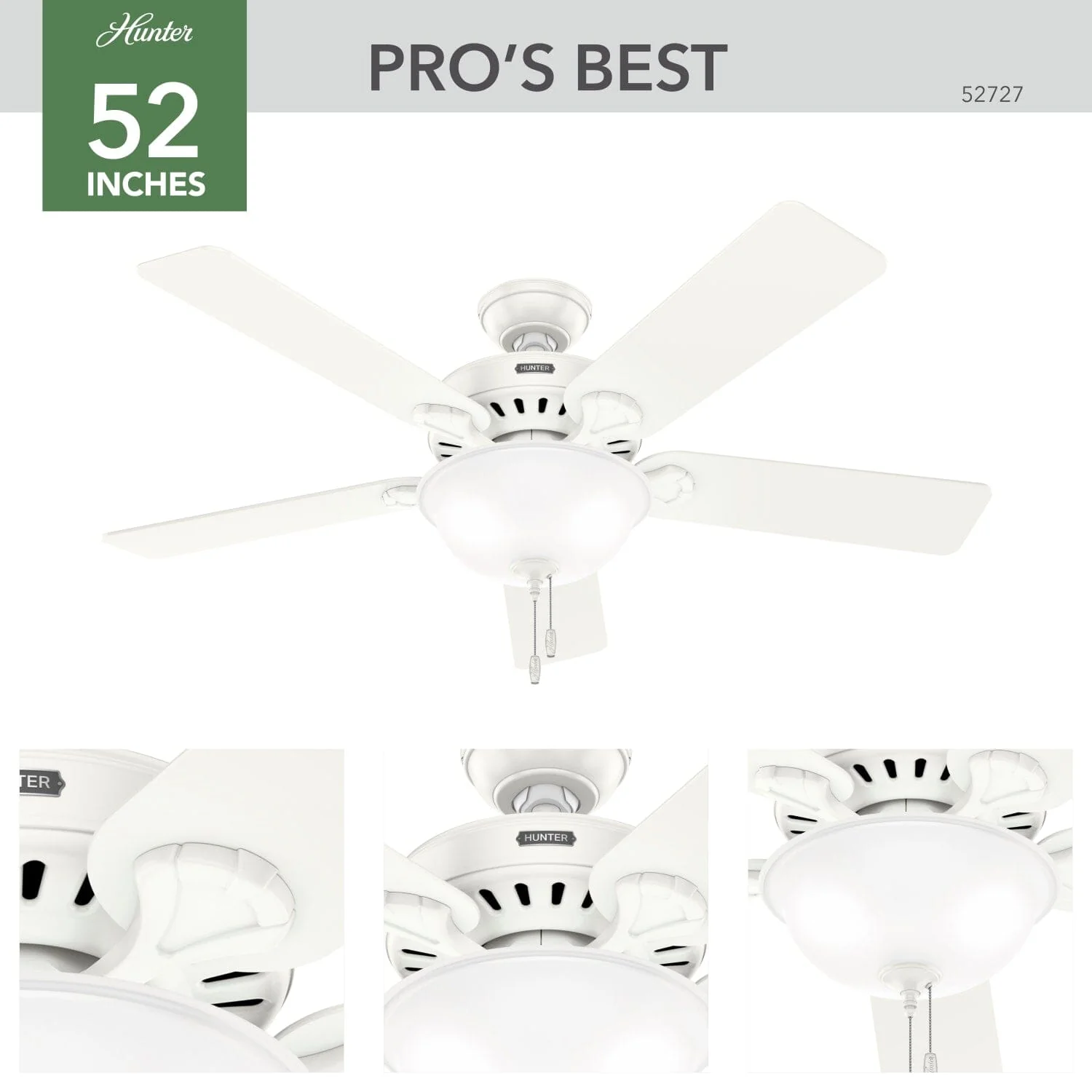 Pro's Best ENERGY STAR DC with Light 52 inch 8 Pro's Best ENERGY STAR DC with Light 52 inch