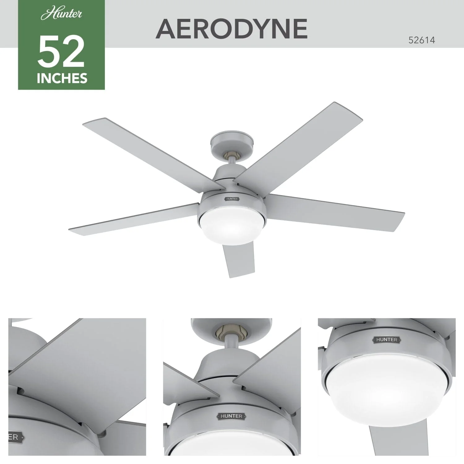 Aerodyne Indoor Smart Fan with LED Light 52 inch with Remote 5 Aerodyne Indoor Smart Fan with LED Light 52 inch with Remote