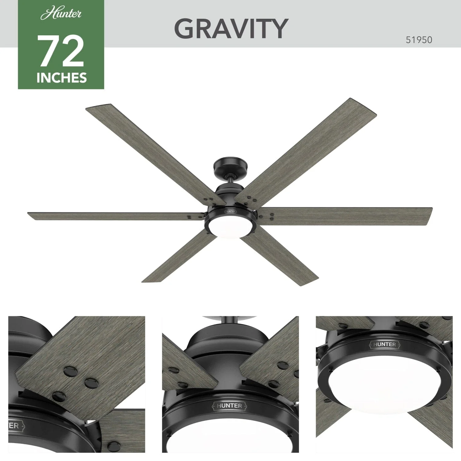 Gravity Indoor Smart Fan ENERGY STAR with LED light 72 inch with Remote 5 Gravity Indoor Smart Fan ENERGY STAR with LED light 72 inch with Remote