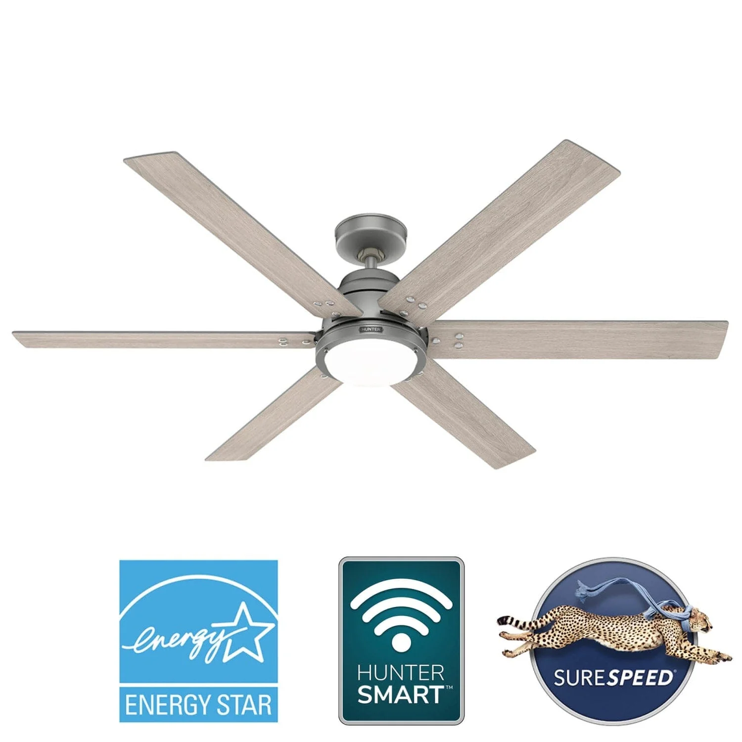 Gravity Indoor Smart Fan ENERGY STAR with LED light 60 inch with Remote 44 Gravity Indoor Smart Fan ENERGY STAR with LED light 60 inch with Remote