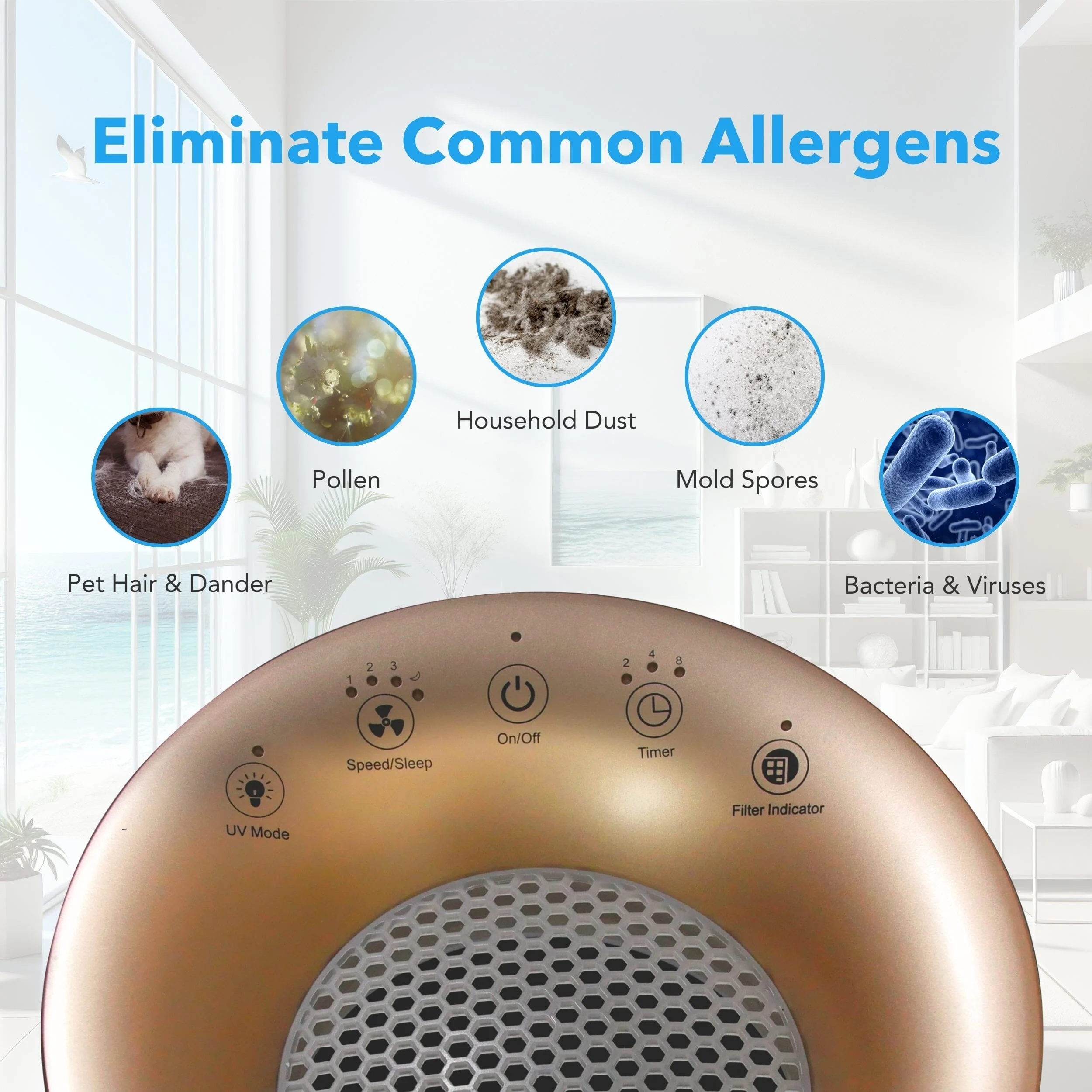 Hunter Fan HP450UV True HEPA UVC Light Technology Air Purifier 14 Hunter Fan HP450UV True HEPA UVC Light Technology Air Purifier
