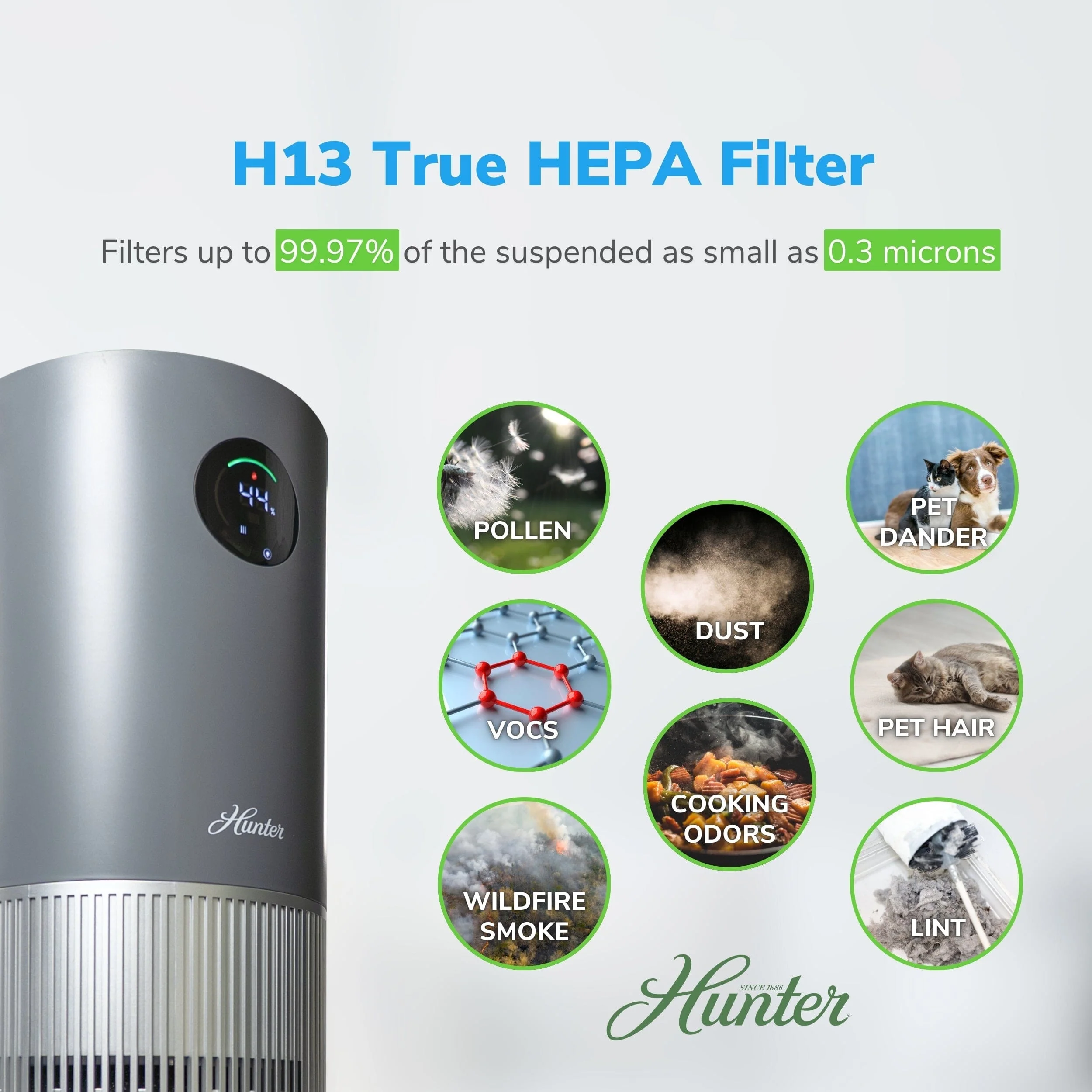 HPH625 2-in-1 True HEPA Air Purifier & Humidifier 5 HPH625 2-in-1 True HEPA Air Purifier & Humidifier