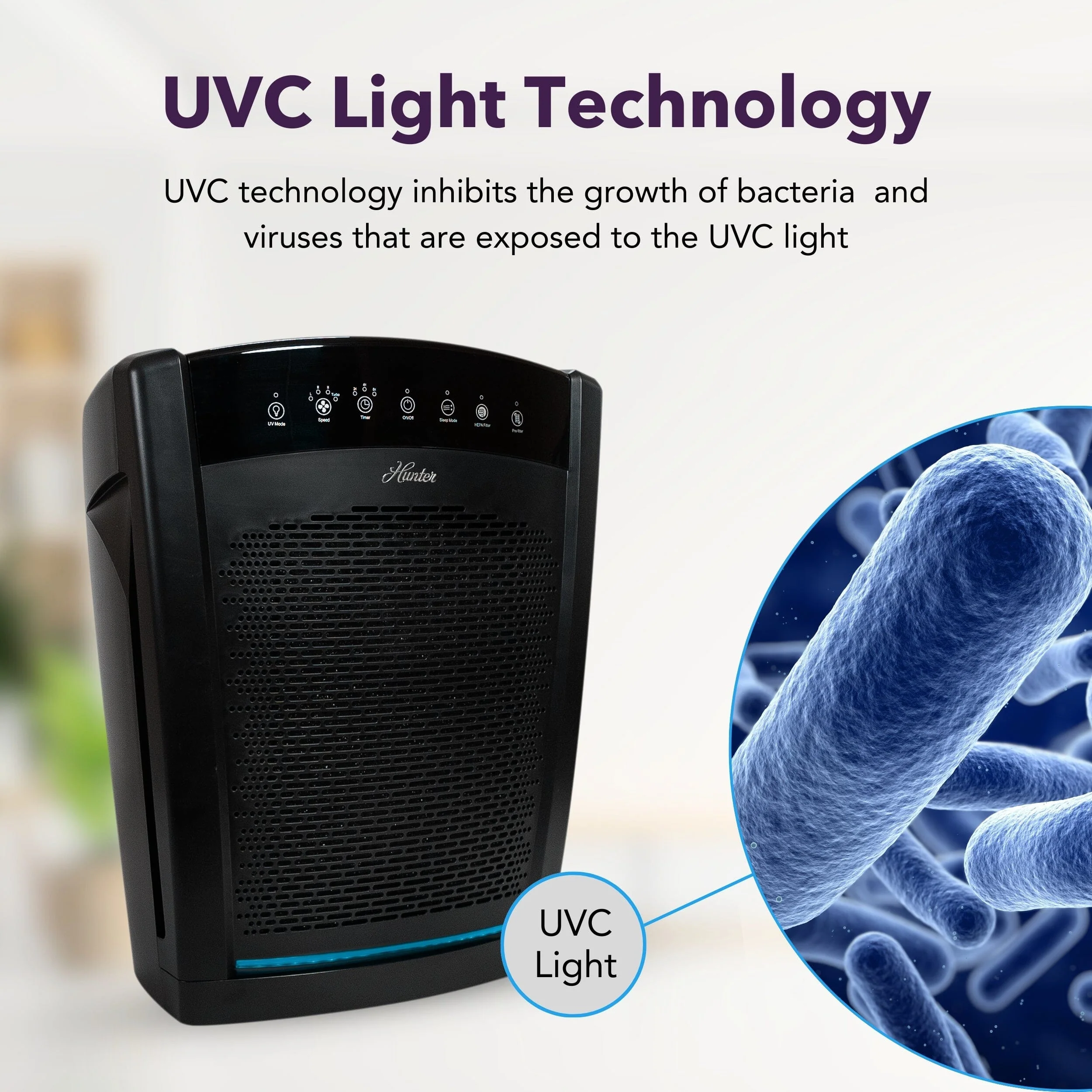 HP850UV Large UVC Multi-Room Console Air Purifier 13 HP850UV Large UVC Multi-Room Console Air Purifier