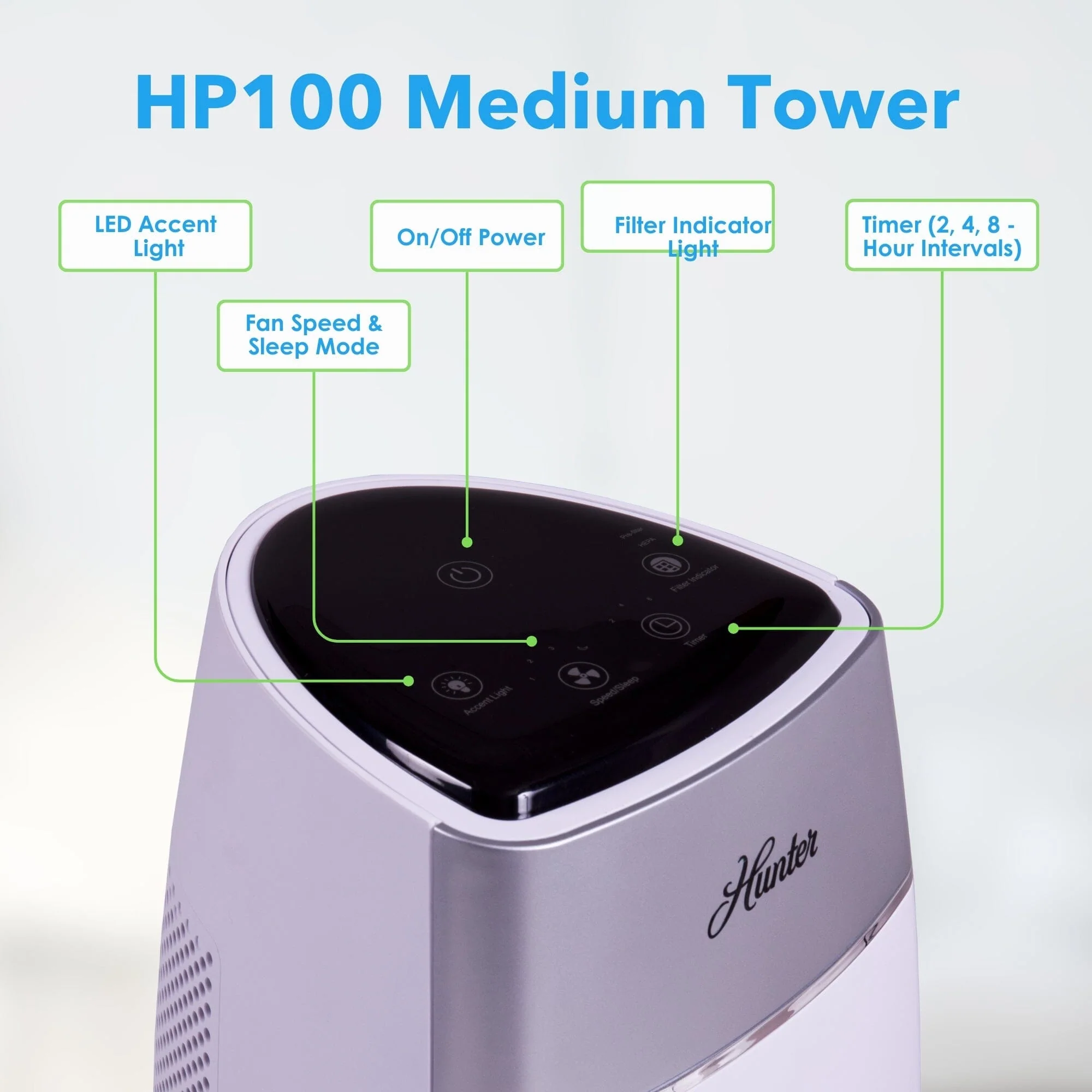 Medium Tower Air Purifier HP100 3 Medium Tower Air Purifier HP100