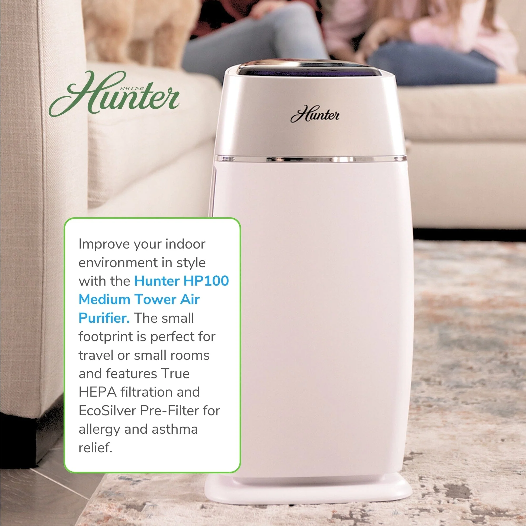 Medium Tower Air Purifier HP100 6 Medium Tower Air Purifier HP100