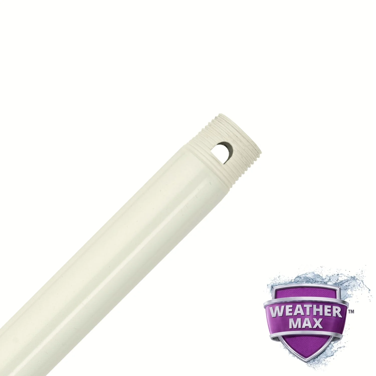 Fresh White All-Weather 18" Downrod - 99747 1 Fresh White All-Weather 18" Downrod - 99747