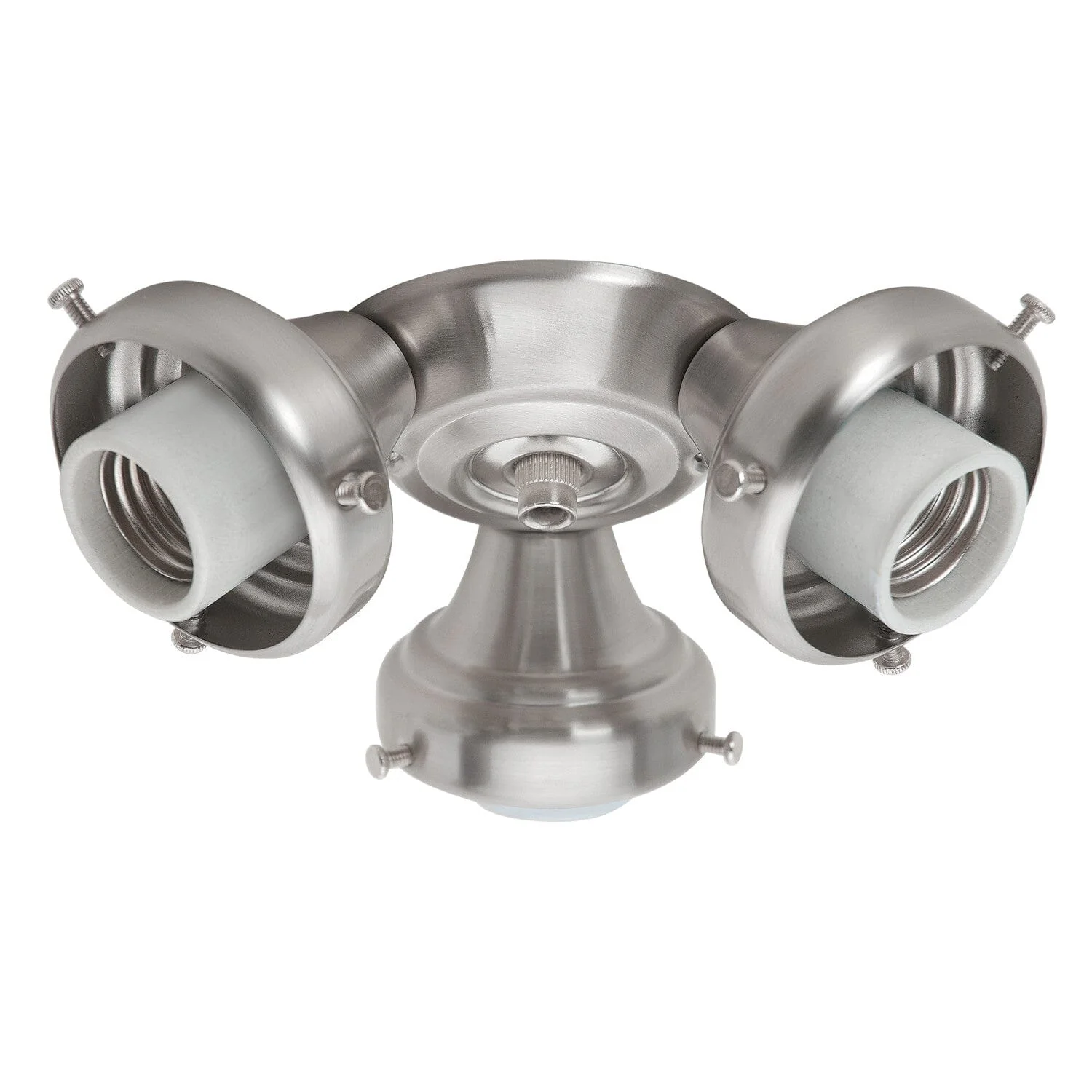 Three-Light Brushed Nickel Fitter - 99136 1 Three-Light Brushed Nickel Fitter - 99136