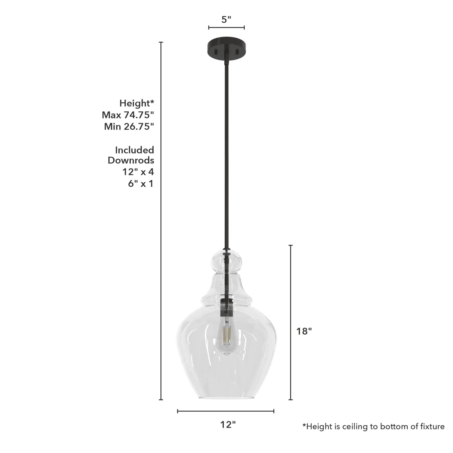Maple Park 1 Light Pendant 12 Maple Park 1 Light Pendant
