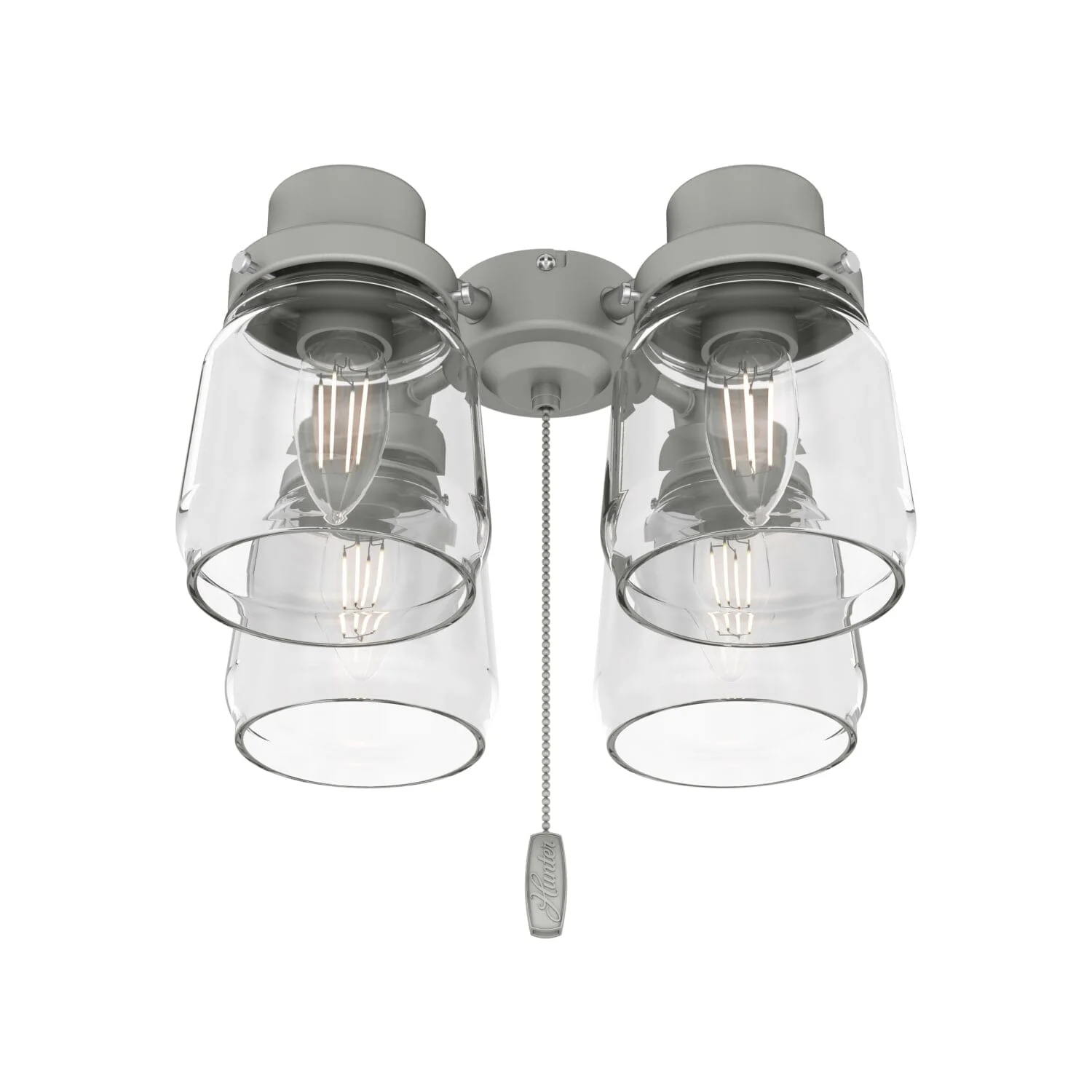 Original 4 Light Accessory Fitter and Glass, Matte Silver - 99387 1 Original 4 Light Accessory Fitter and Glass, Matte Silver - 99387
