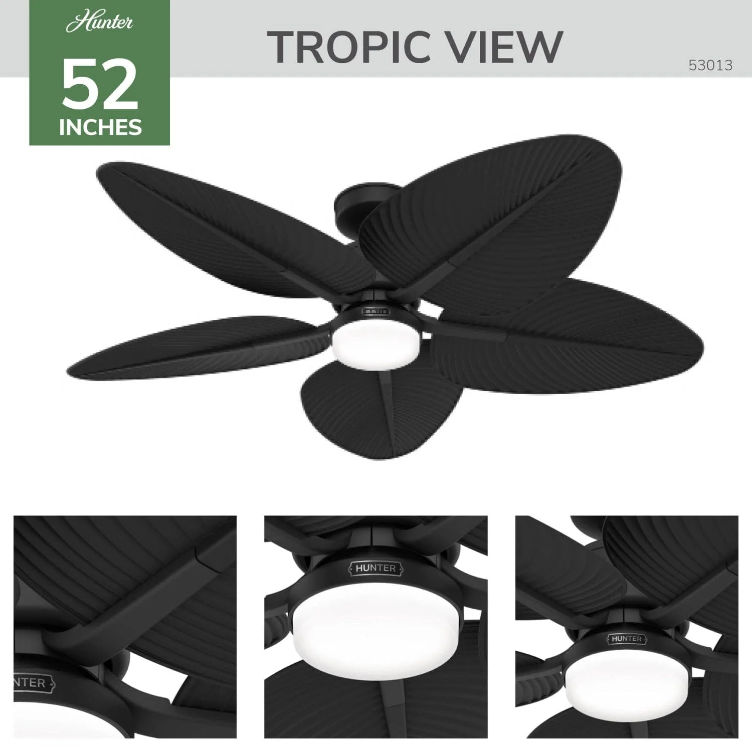 Tropic View Outdoor with LED Light 52 inch with Wall Control 4 Tropic View Outdoor with LED Light 52 inch with Wall Control