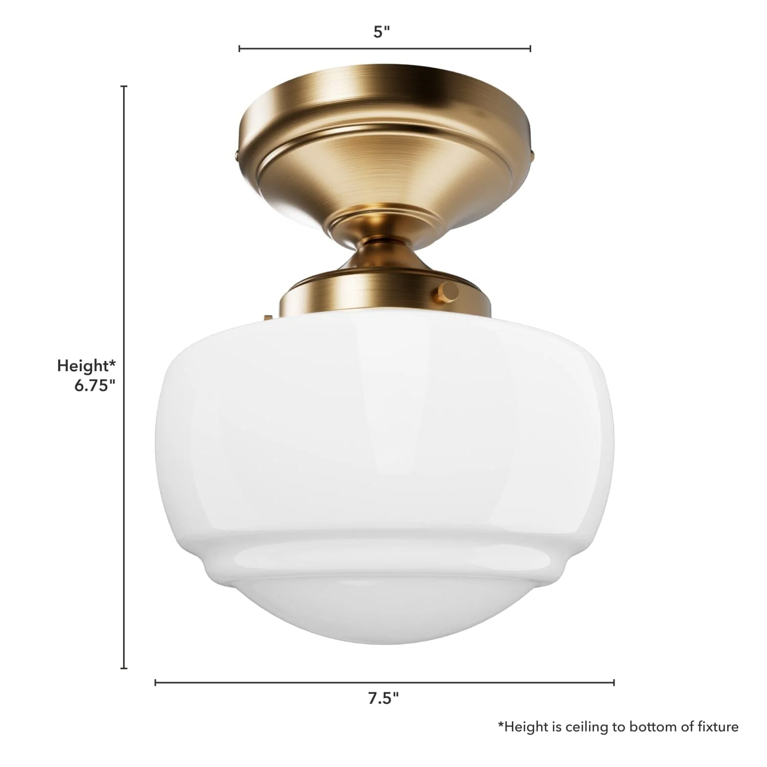 Saddle Creek Shiny Cased White Glass 1 Light Mini Semi Flush 7 Saddle Creek Shiny Cased White Glass 1 Light Mini Semi Flush