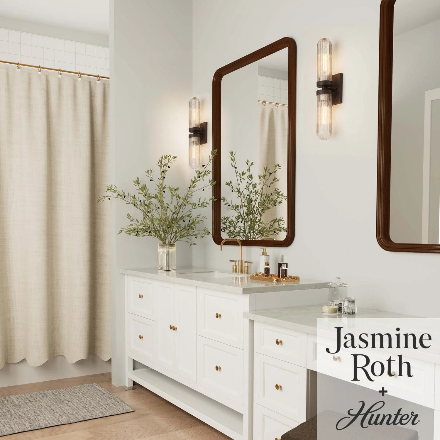 Beverly Glen Jasmine Roth 2 Light Medium 24 Inch Bath Vanity Sconce 4 Beverly Glen Jasmine Roth 2 Light Medium 24 Inch Bath Vanity Sconce