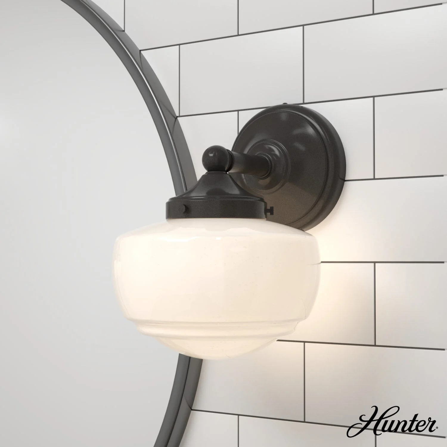 Saddle Creek Shiny Cased White Glass 1 Light Sconce 2 Saddle Creek Shiny Cased White Glass 1 Light Sconce