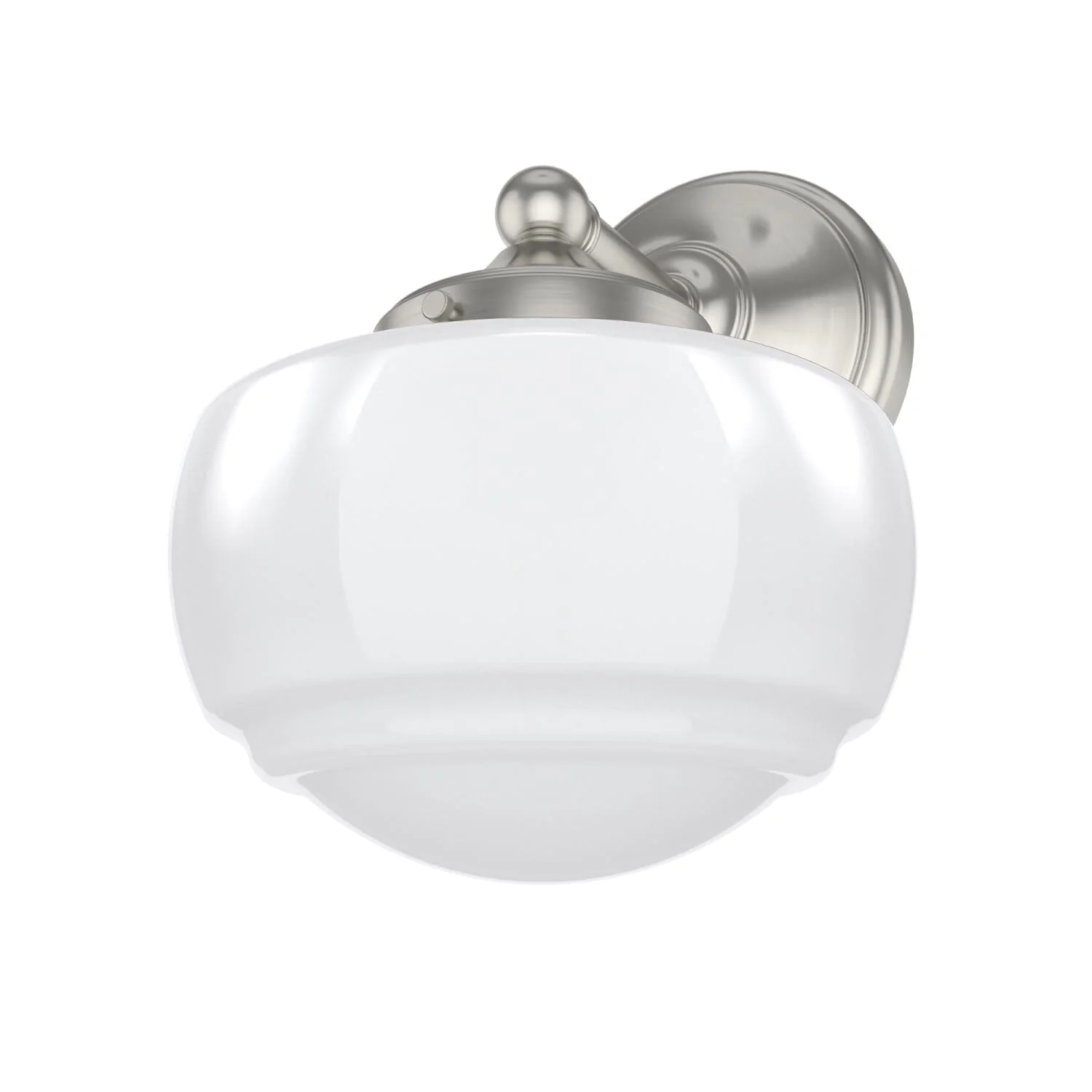 Saddle Creek Shiny Cased White Glass 1 Light Sconce 8 Saddle Creek Shiny Cased White Glass 1 Light Sconce