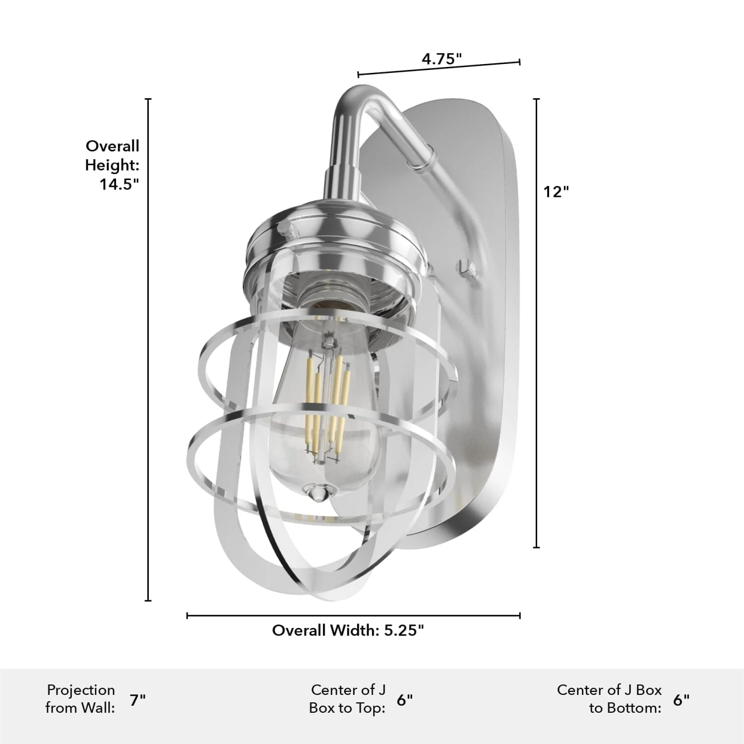 Starklake 1 Light Wall Sconce 11 Starklake 1 Light Wall Sconce
