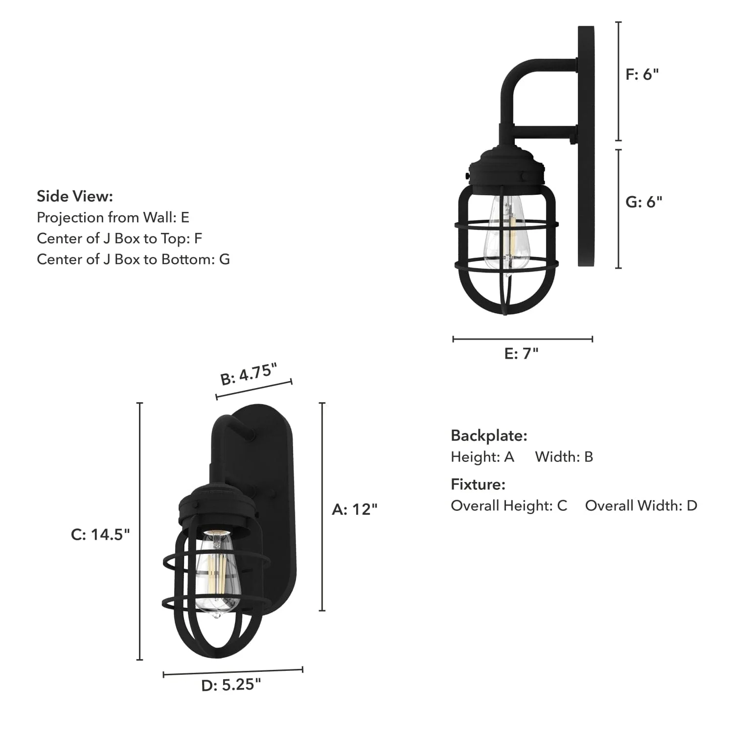 Starklake 1 Light Wall Sconce 12 Starklake 1 Light Wall Sconce