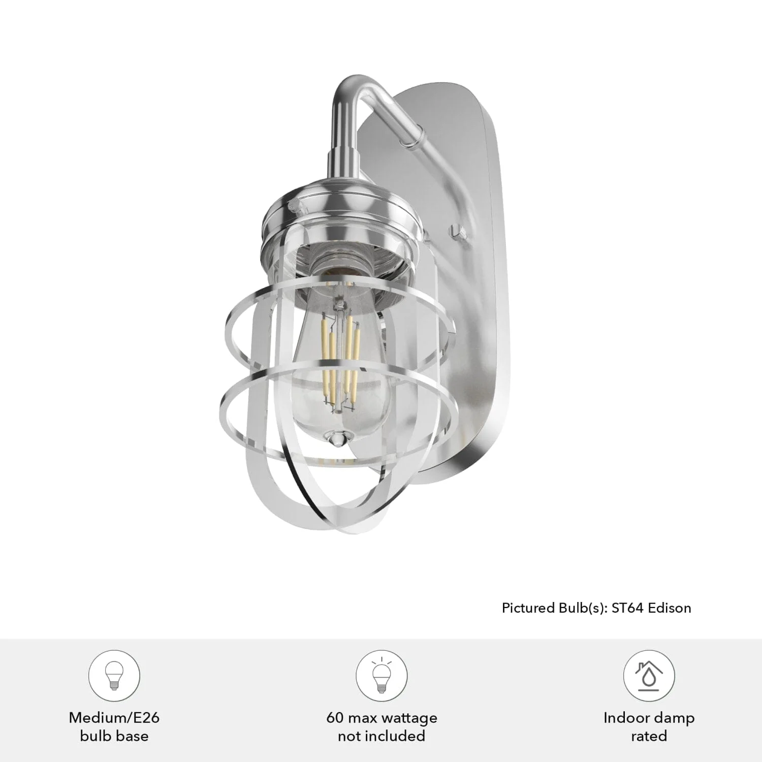 Starklake 1 Light Wall Sconce 8 Starklake 1 Light Wall Sconce