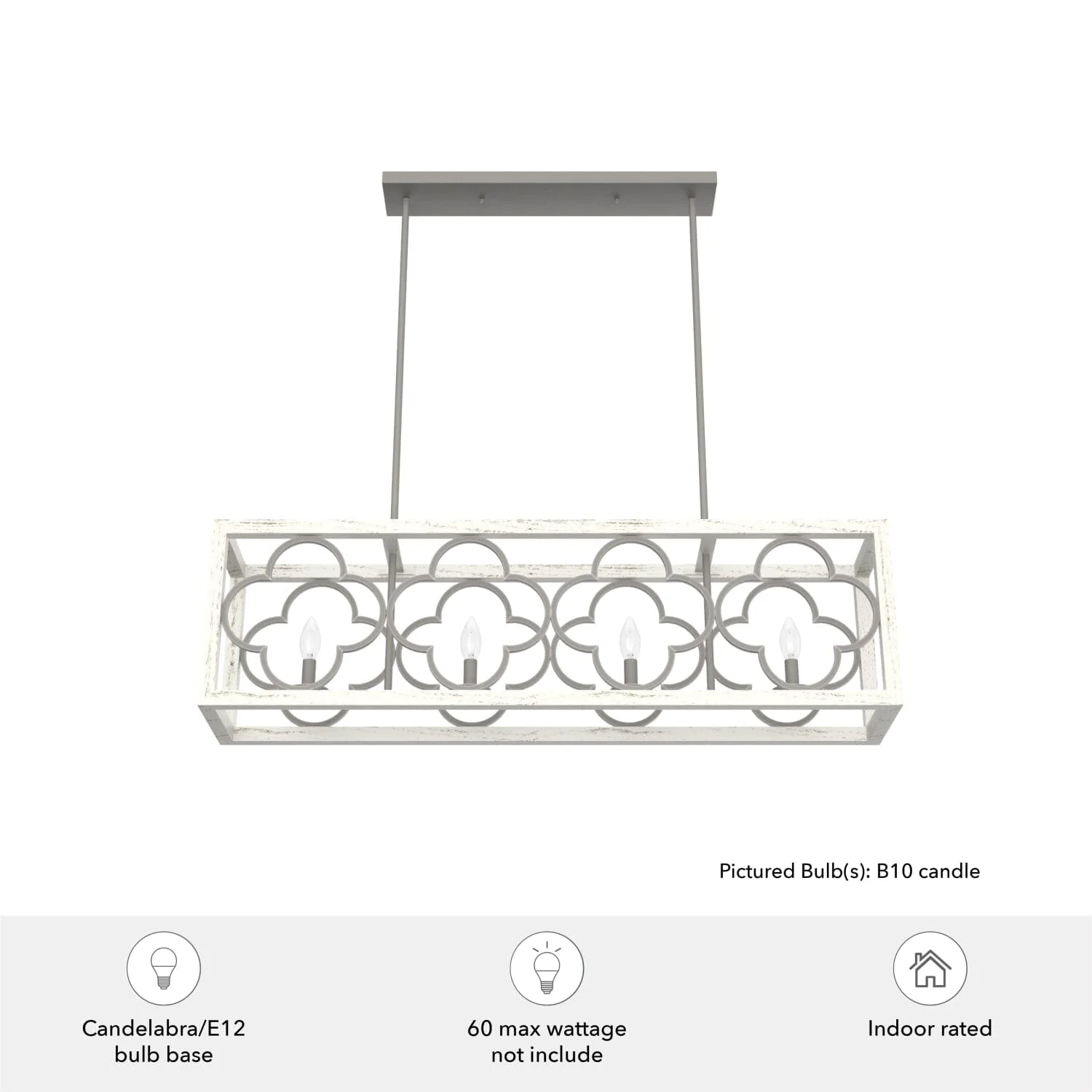 Gablecrest 4 Light Linear Chandelier 5 Gablecrest 4 Light Linear Chandelier